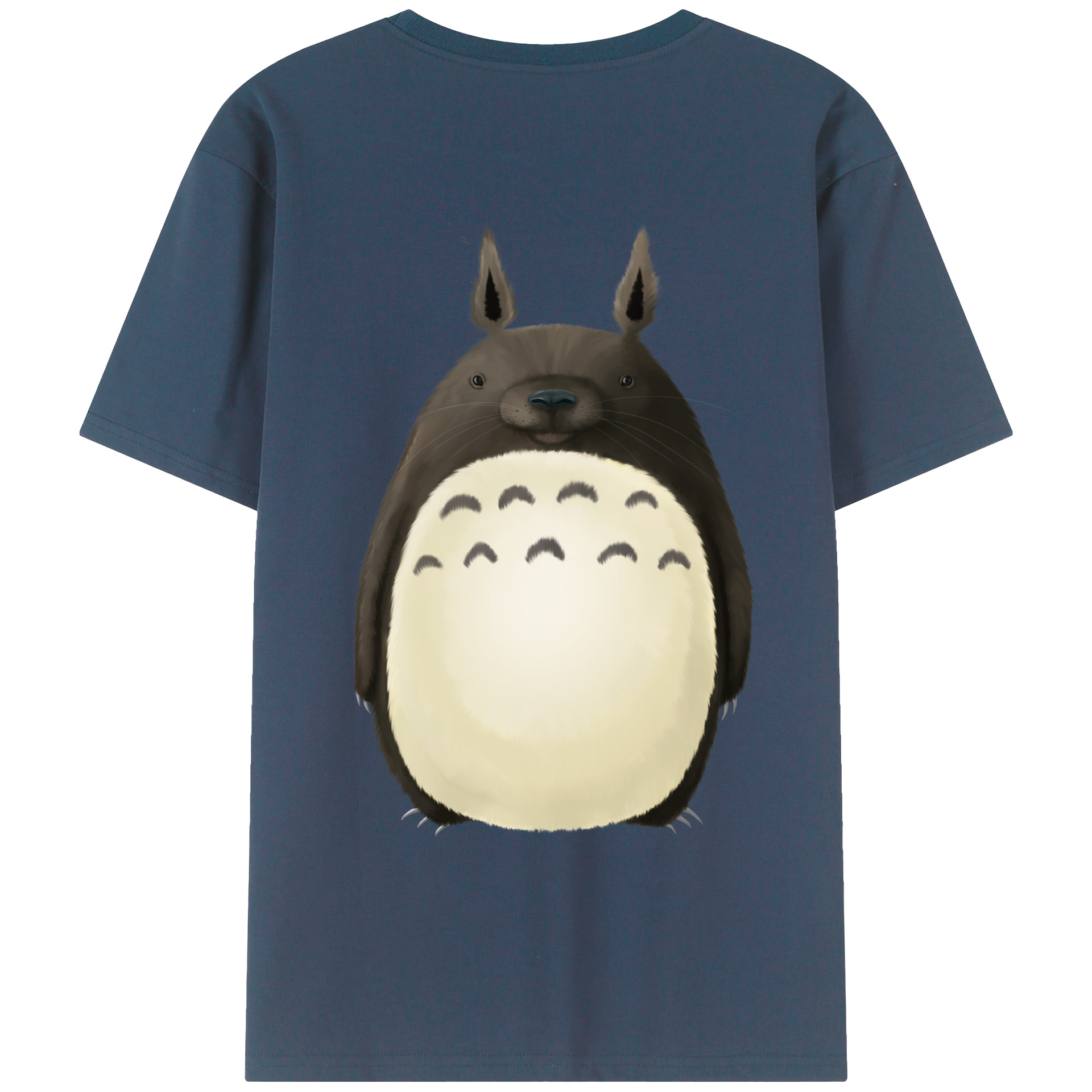 （画像用） となりのトトロ 草壁メイ 草壁サツキ My Neighbor Totoro Satsuki Kusakabe Mei Kusakabe 綿100％ メンズ半袖Tシャツ（バックプリント） 通気性