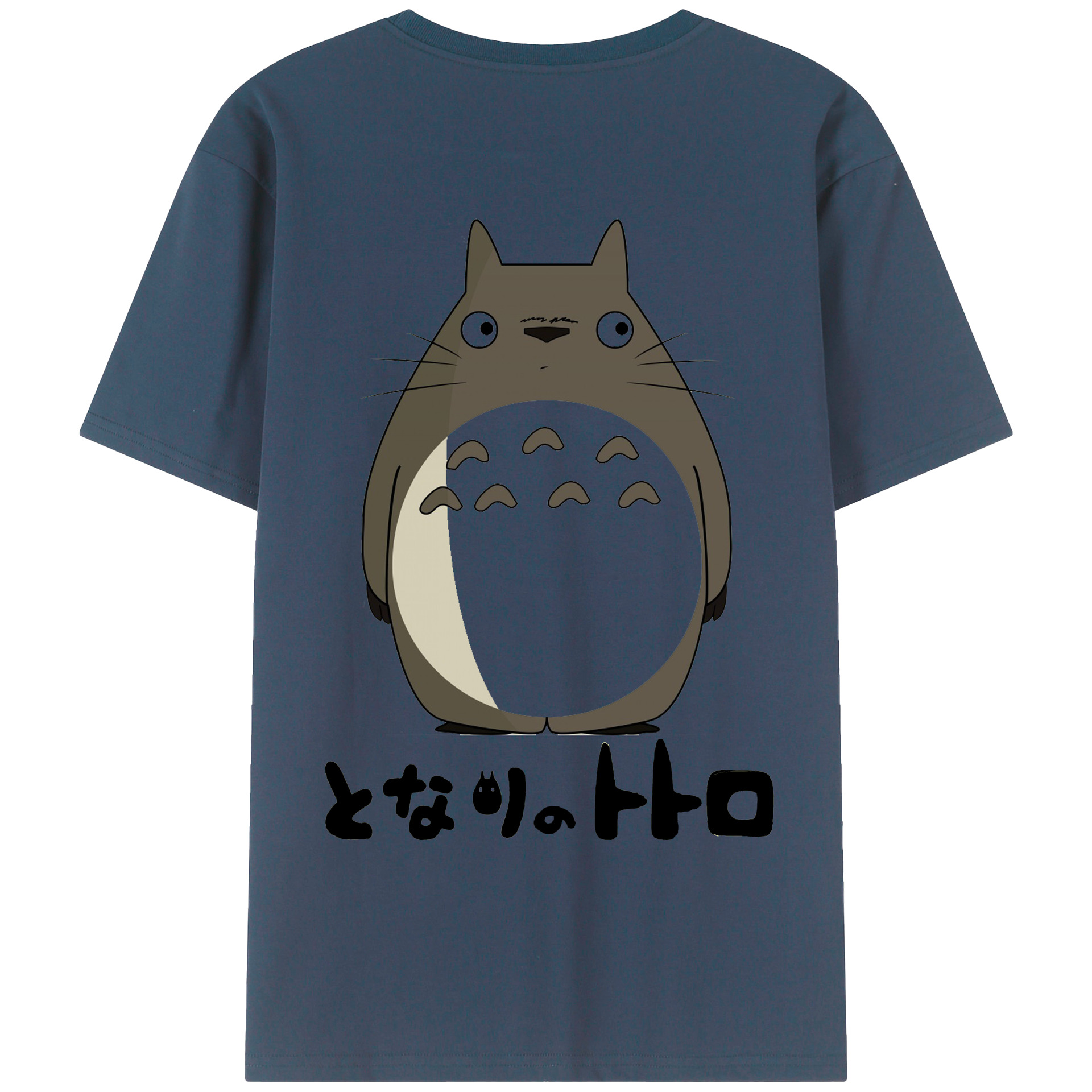 （画像用） となりのトトロ 草壁メイ 草壁サツキ My Neighbor Totoro Satsuki Kusakabe Mei Kusakabe 綿100％ メンズ半袖Tシャツ（バックプリント） 通気性