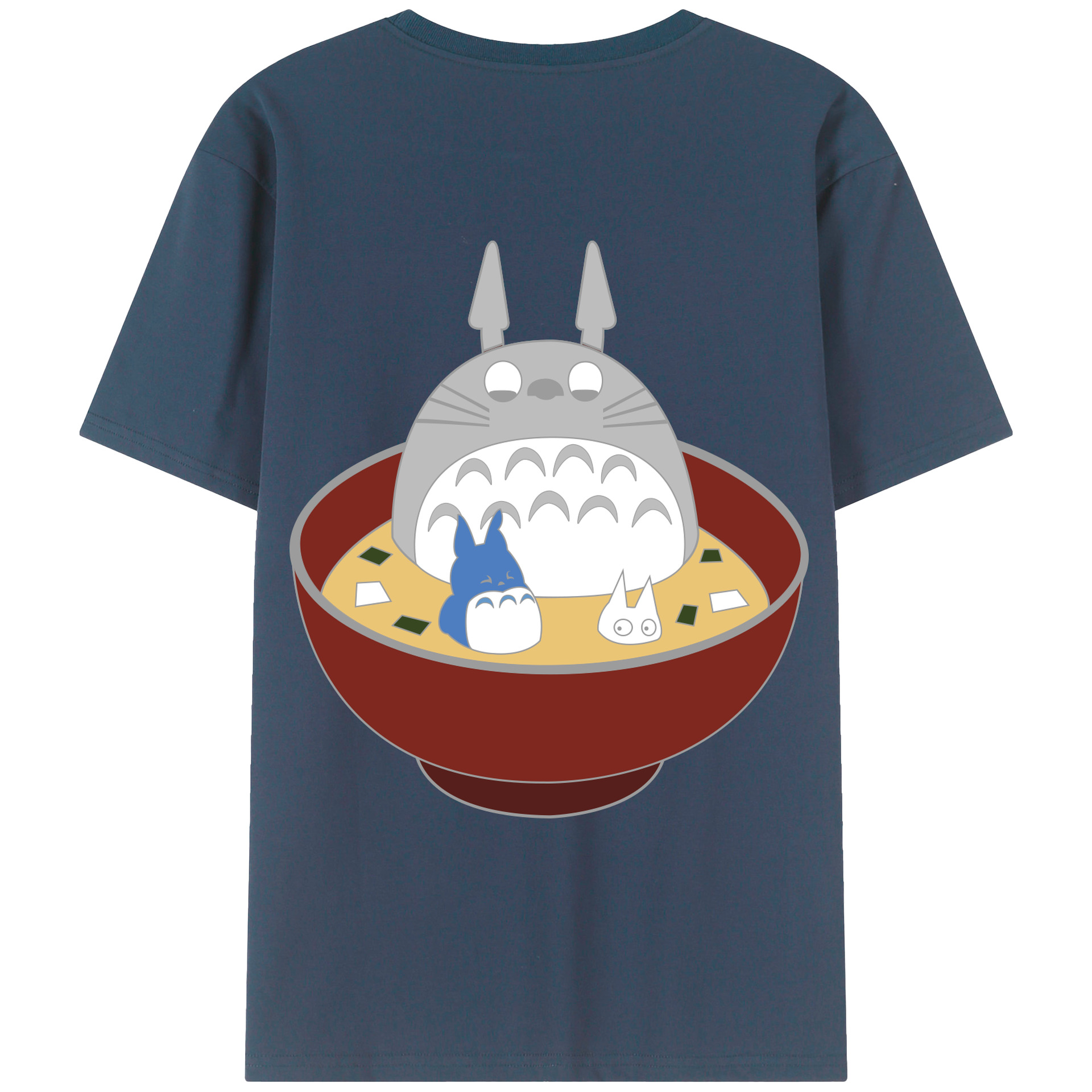 （画像用） となりのトトロ 草壁メイ 草壁サツキ My Neighbor Totoro Satsuki Kusakabe Mei Kusakabe 綿100％ メンズ半袖Tシャツ（バックプリント） 通気性