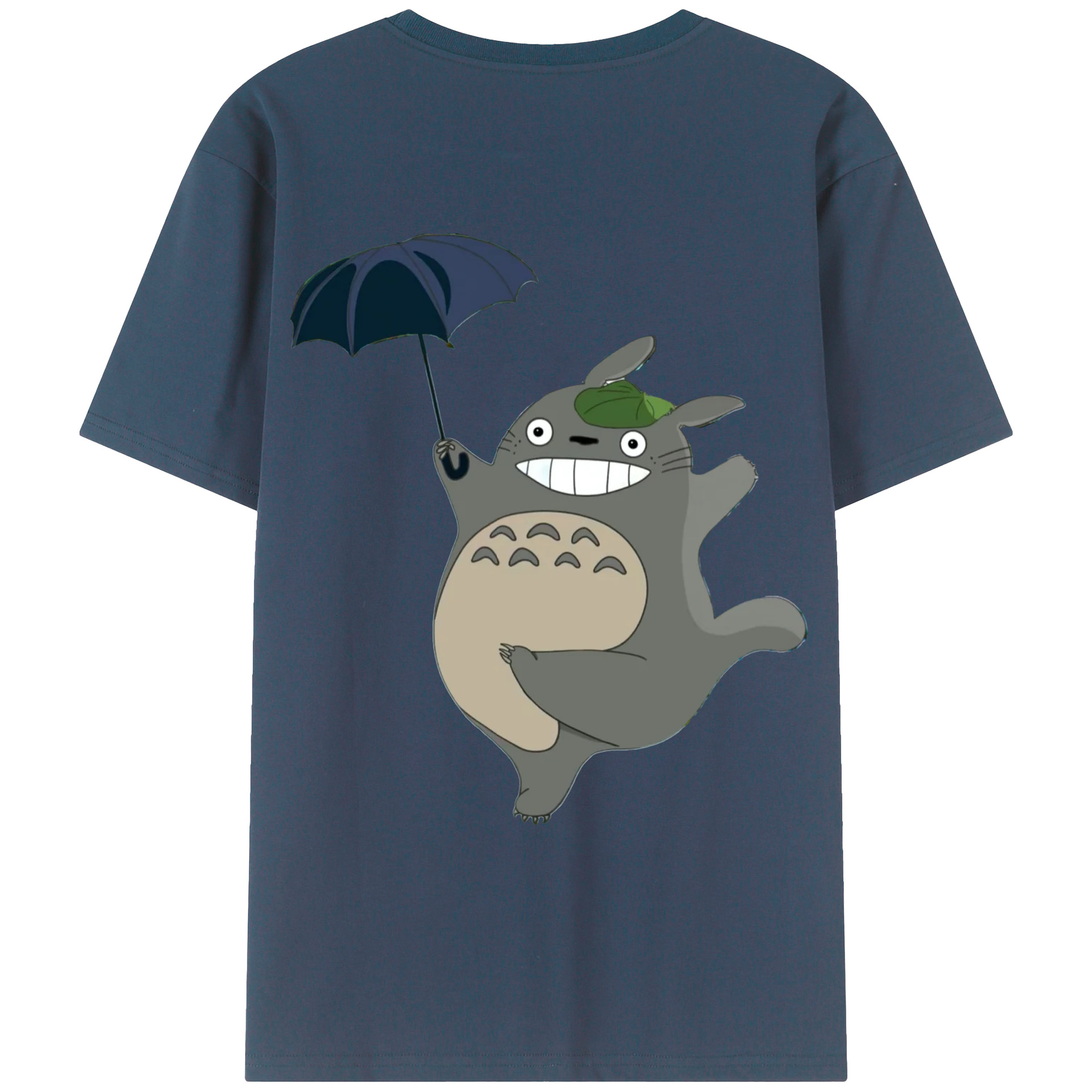 （画像用） となりのトトロ 草壁メイ 草壁サツキ My Neighbor Totoro Satsuki Kusakabe Mei Kusakabe 綿100％ メンズ半袖Tシャツ（バックプリント） 通気性