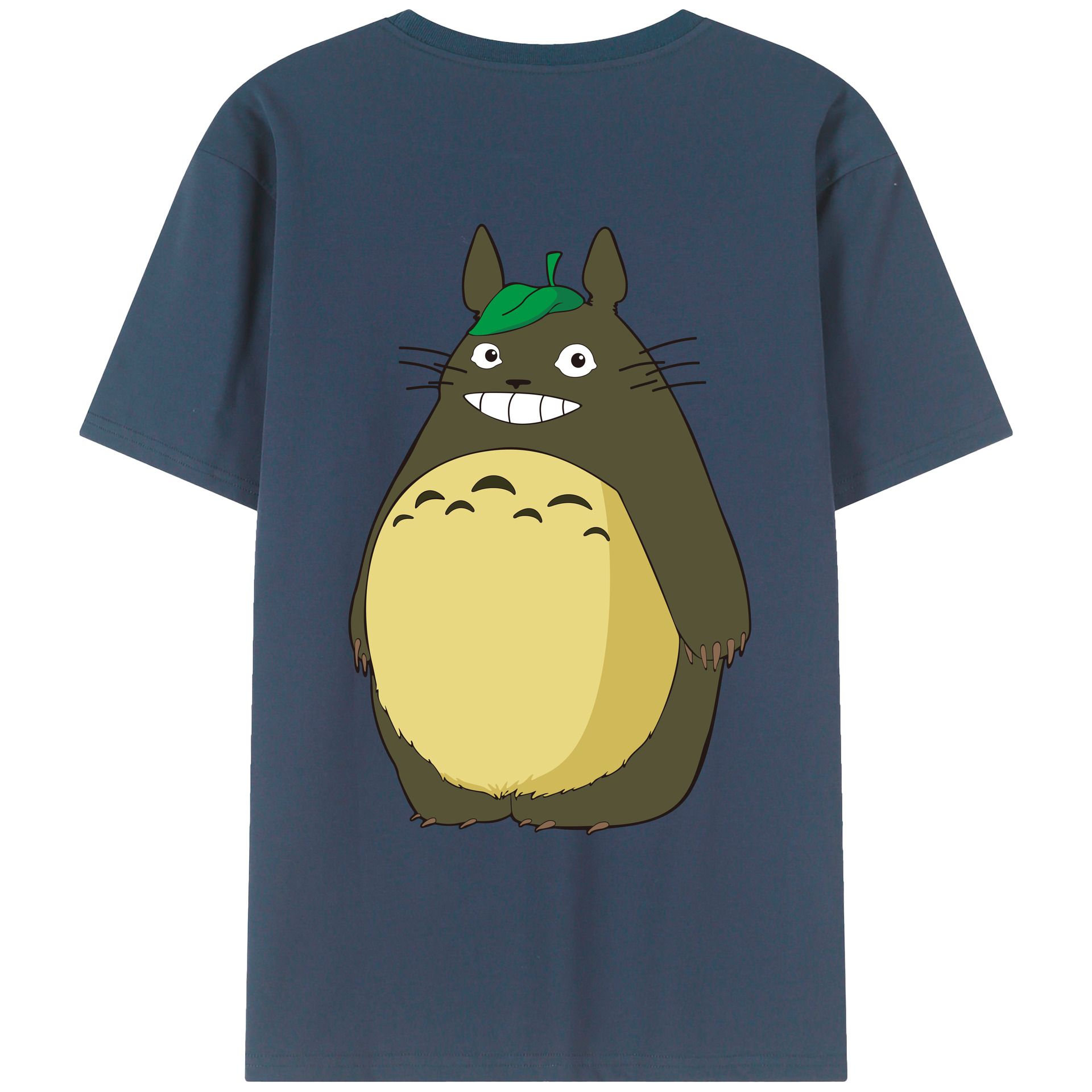 （画像用） となりのトトロ 草壁メイ 草壁サツキ My Neighbor Totoro Satsuki Kusakabe Mei Kusakabe 綿100％ メンズ半袖Tシャツ（バックプリント） 通気性