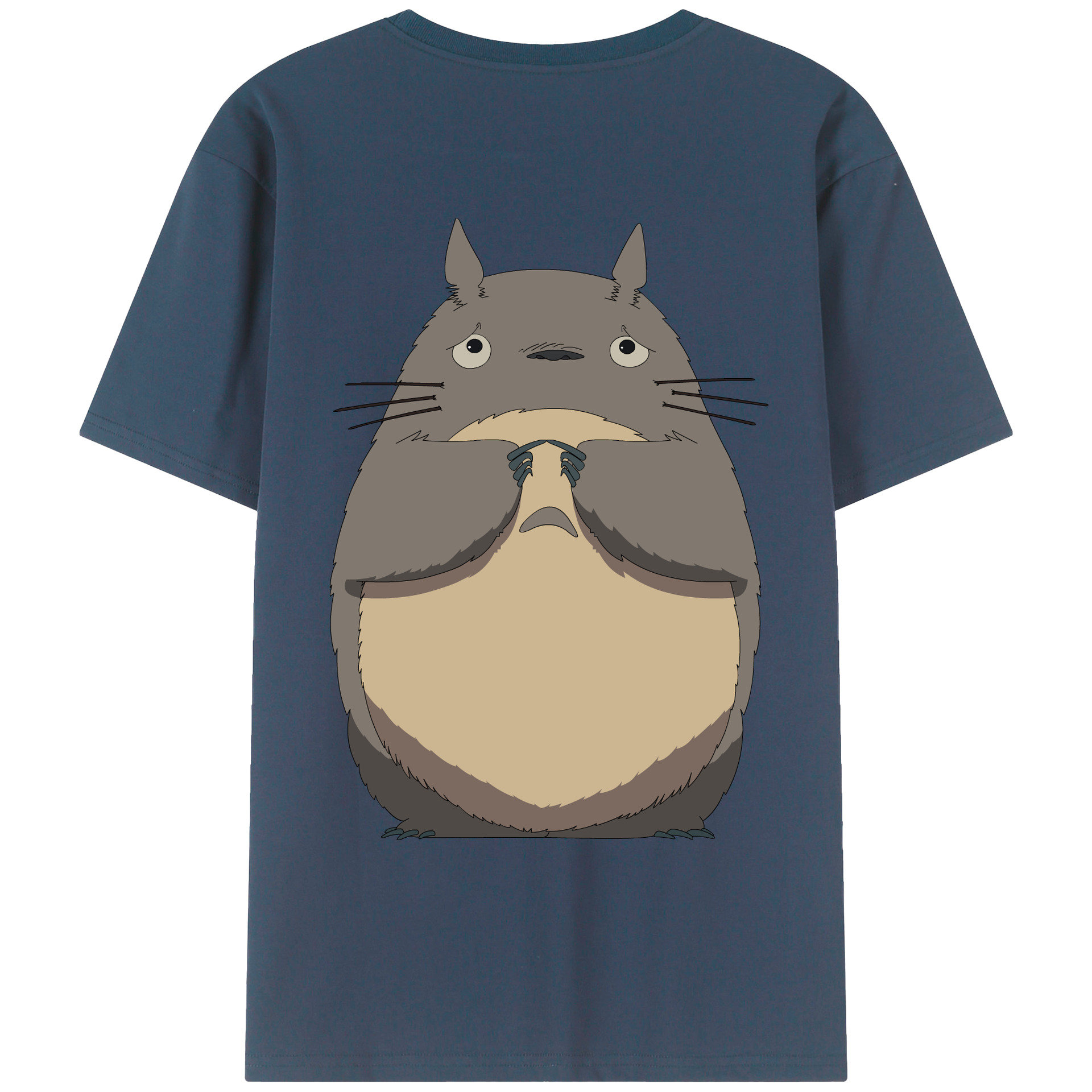（画像用） となりのトトロ 草壁メイ 草壁サツキ My Neighbor Totoro Satsuki Kusakabe Mei Kusakabe 綿100％ メンズ半袖Tシャツ（バックプリント） 通気性