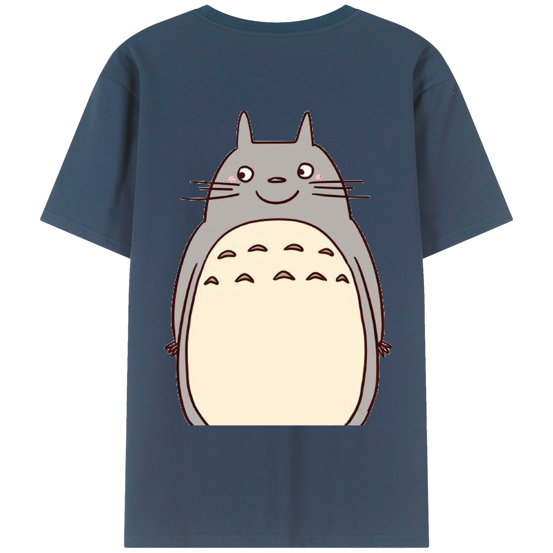 （画像用） となりのトトロ 草壁メイ 草壁サツキ My Neighbor Totoro Satsuki Kusakabe Mei Kusakabe 綿100％ メンズ半袖Tシャツ（バックプリント） 通気性