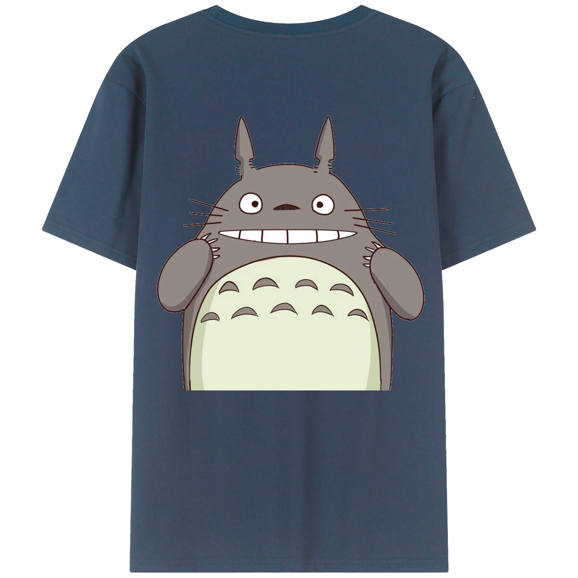 （画像用） となりのトトロ 草壁メイ 草壁サツキ My Neighbor Totoro Satsuki Kusakabe Mei Kusakabe 綿100％ メンズ半袖Tシャツ（バックプリント） 通気性
