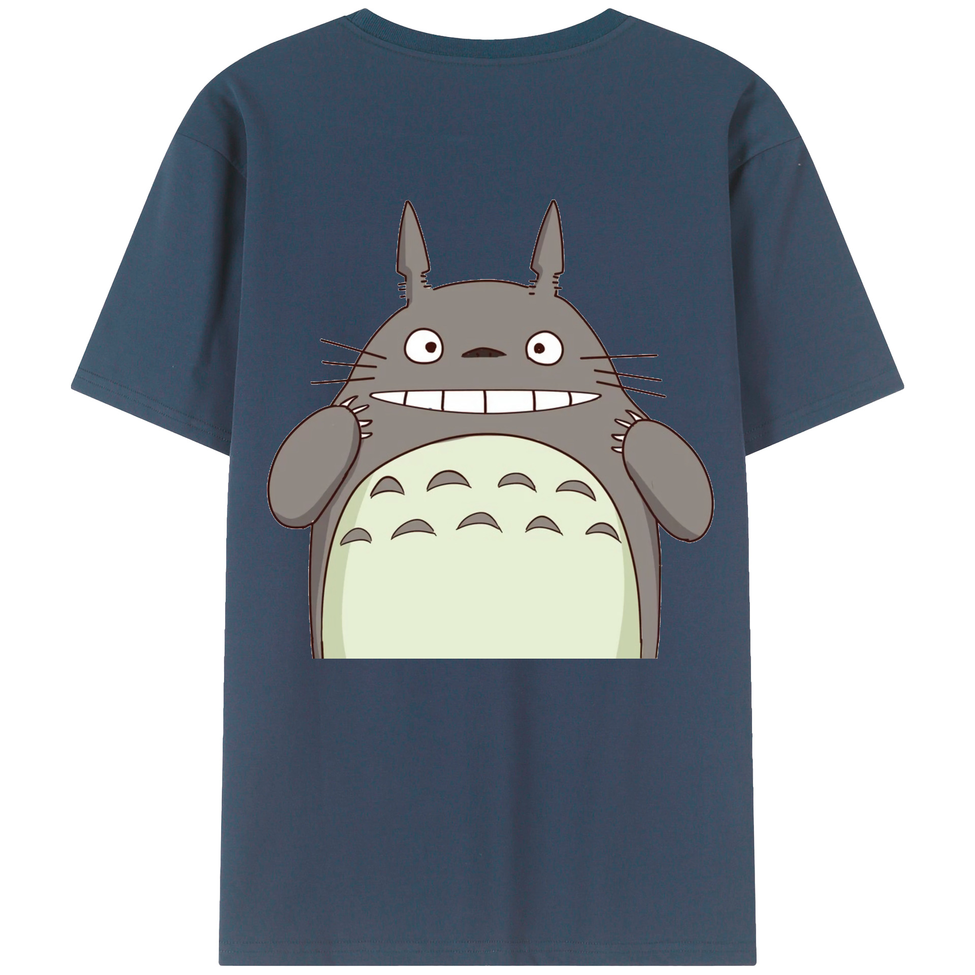 （画像用） となりのトトロ 草壁メイ 草壁サツキ My Neighbor Totoro Satsuki Kusakabe Mei Kusakabe 綿100％ メンズ半袖Tシャツ（バックプリント） 通気性
