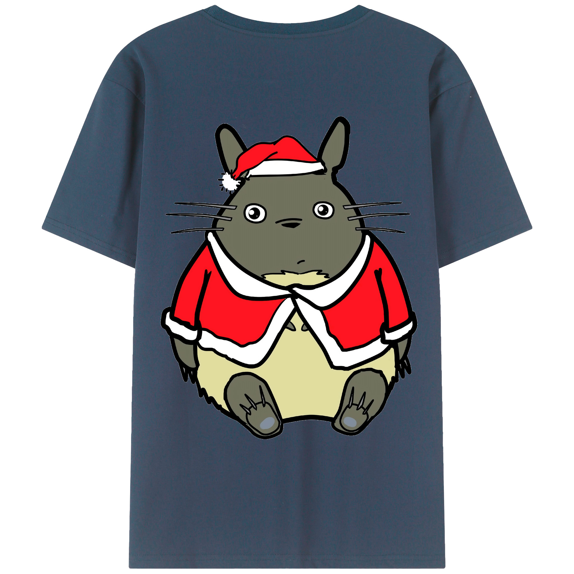 （画像用） となりのトトロ 草壁メイ 草壁サツキ My Neighbor Totoro Satsuki Kusakabe Mei Kusakabe 綿100％ メンズ半袖Tシャツ（バックプリント） 通気性