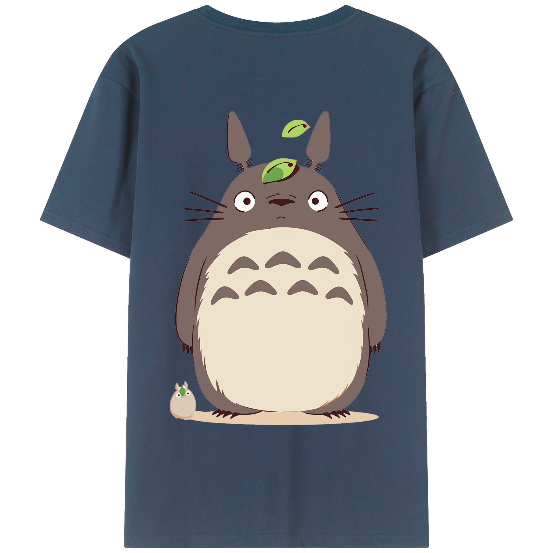 （画像用） となりのトトロ 草壁メイ 草壁サツキ My Neighbor Totoro Satsuki Kusakabe Mei Kusakabe 綿100％ メンズ半袖Tシャツ（バックプリント） 通気性