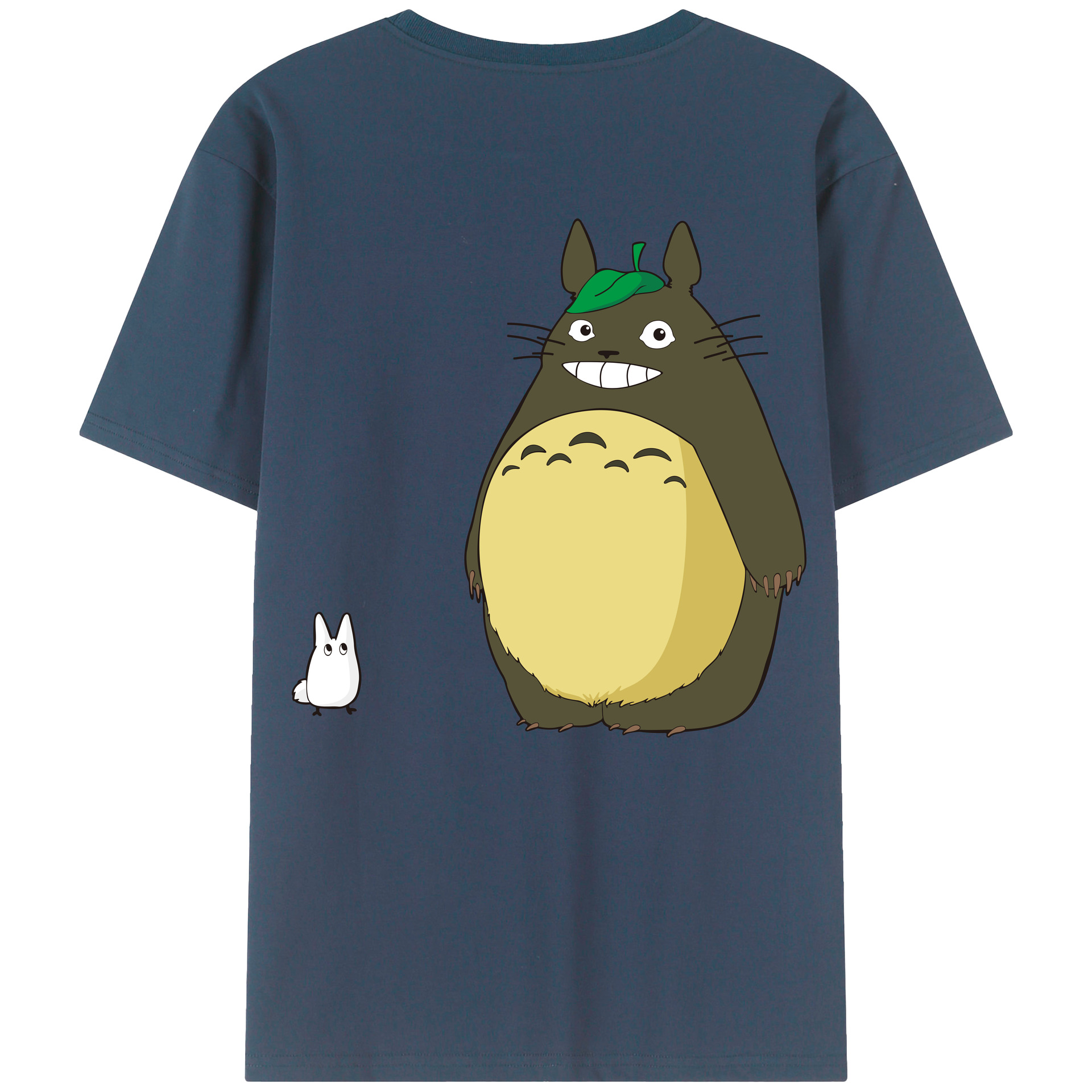 （画像用） となりのトトロ 草壁メイ 草壁サツキ My Neighbor Totoro Satsuki Kusakabe Mei Kusakabe 綿100％ メンズ半袖Tシャツ（バックプリント） 通気性