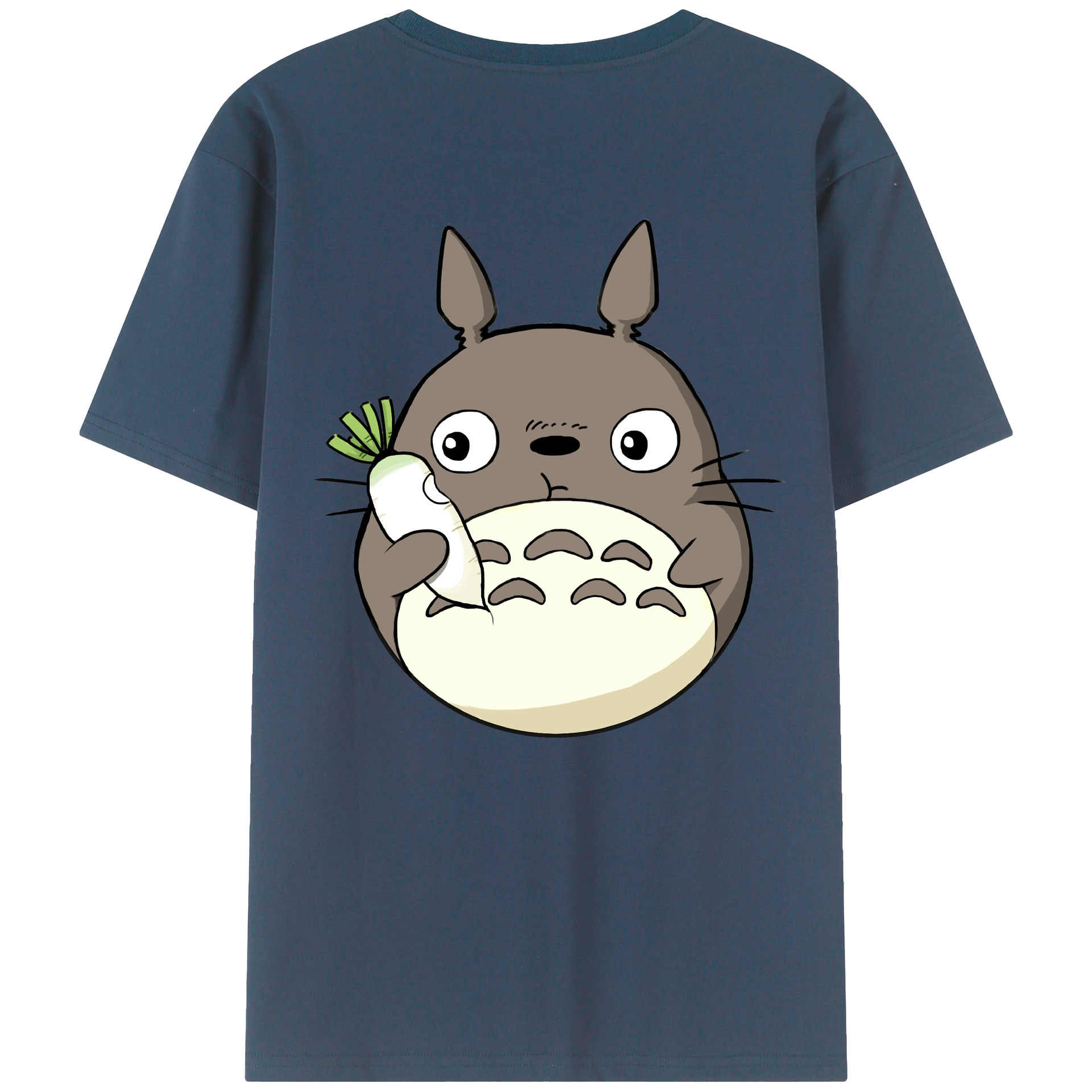 （画像用） となりのトトロ 草壁メイ 草壁サツキ My Neighbor Totoro Satsuki Kusakabe Mei Kusakabe 綿100％ メンズ半袖Tシャツ（バックプリント） 通気性