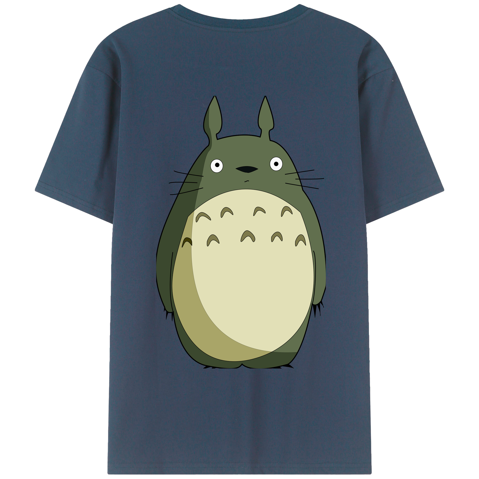 （画像用） となりのトトロ 草壁メイ 草壁サツキ My Neighbor Totoro Satsuki Kusakabe Mei Kusakabe 綿100％ メンズ半袖Tシャツ（バックプリント） 通気性