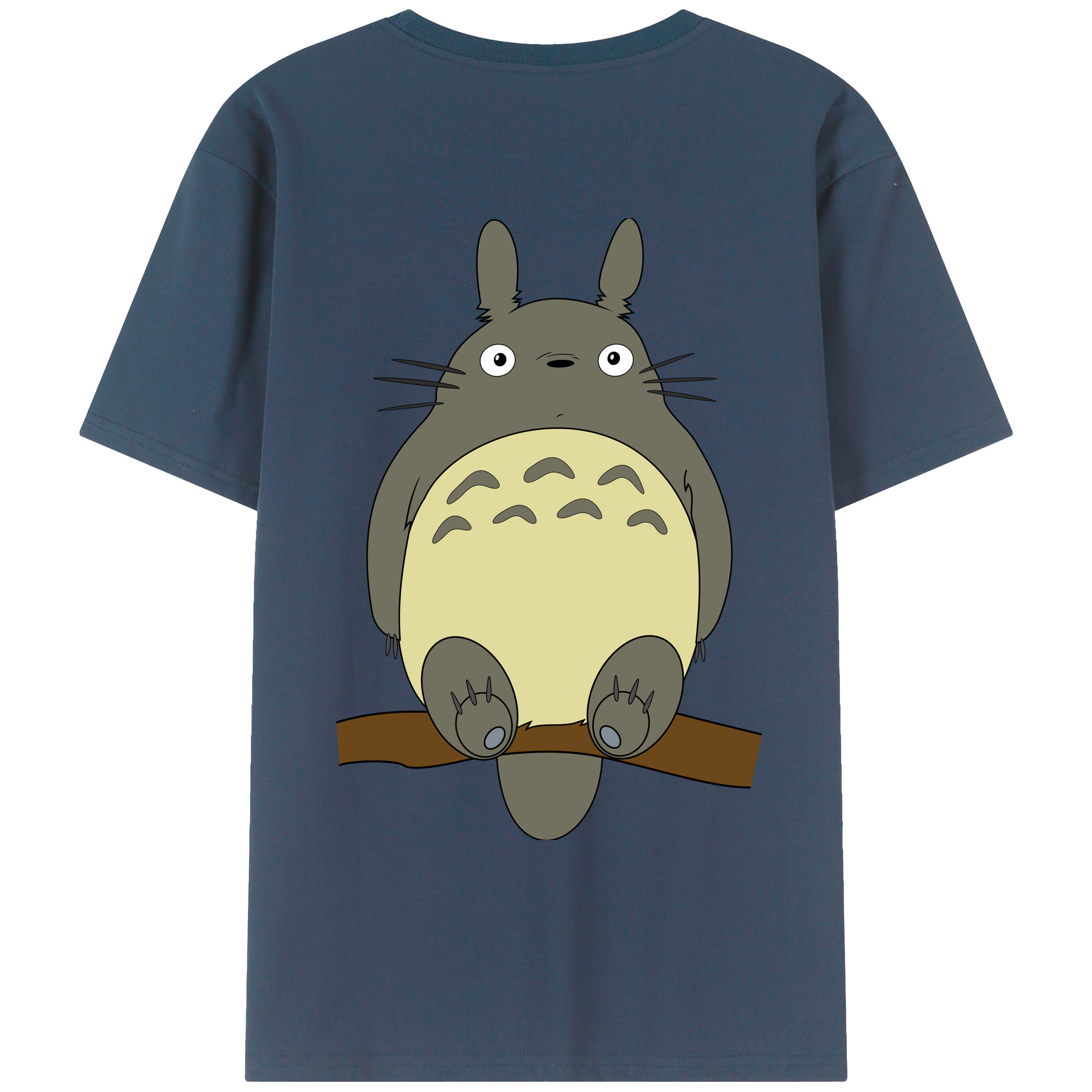 （画像用） となりのトトロ 草壁メイ 草壁サツキ My Neighbor Totoro Satsuki Kusakabe Mei Kusakabe 綿100％ メンズ半袖Tシャツ（バックプリント） 通気性