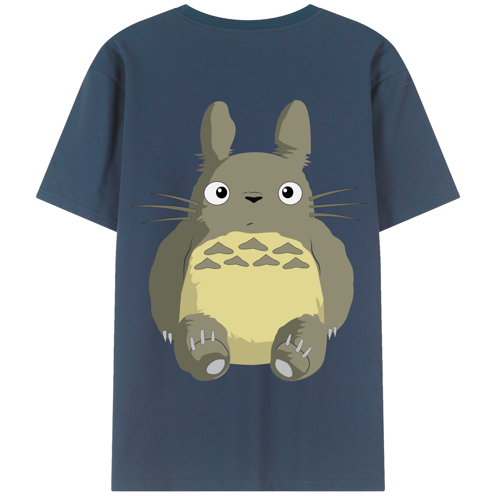 （画像用） となりのトトロ 草壁メイ 草壁サツキ My Neighbor Totoro Satsuki Kusakabe Mei Kusakabe 綿100％ メンズ半袖Tシャツ（バックプリント） 通気性