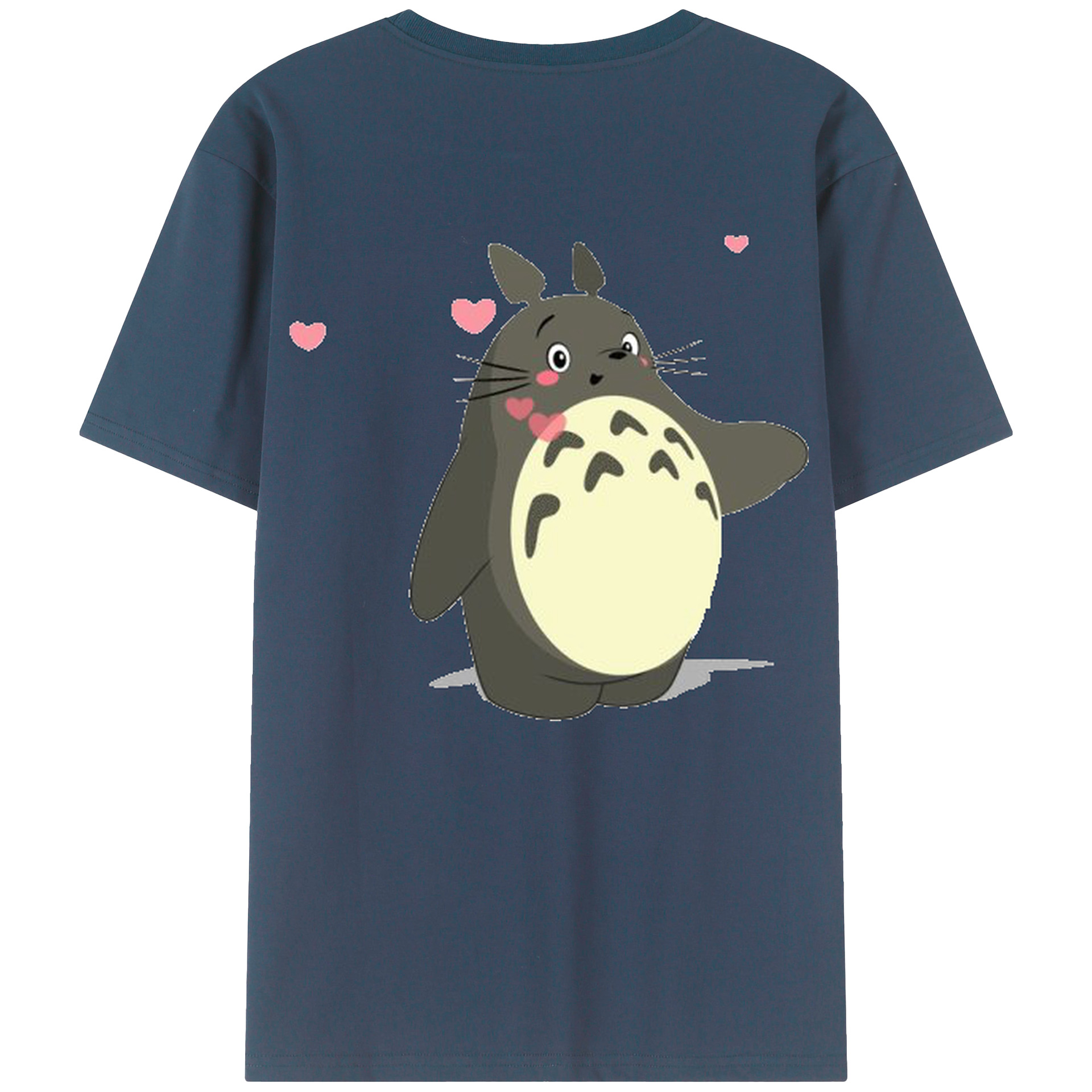 （画像用） となりのトトロ 草壁メイ 草壁サツキ My Neighbor Totoro Satsuki Kusakabe Mei Kusakabe 綿100％ メンズ半袖Tシャツ（バックプリント） 通気性