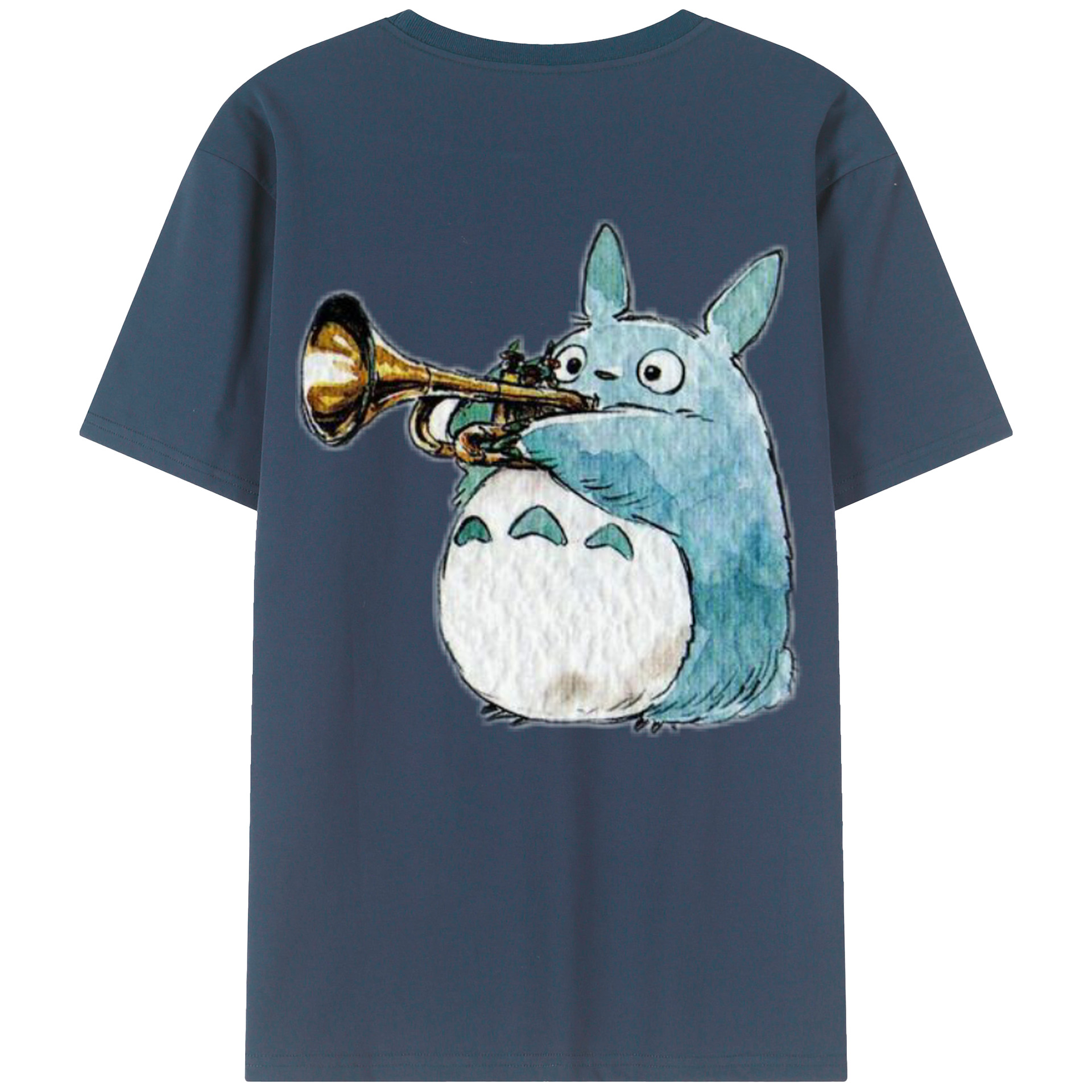 （画像用） となりのトトロ 草壁メイ 草壁サツキ My Neighbor Totoro Satsuki Kusakabe Mei Kusakabe 綿100％ メンズ半袖Tシャツ（バックプリント） 通気性