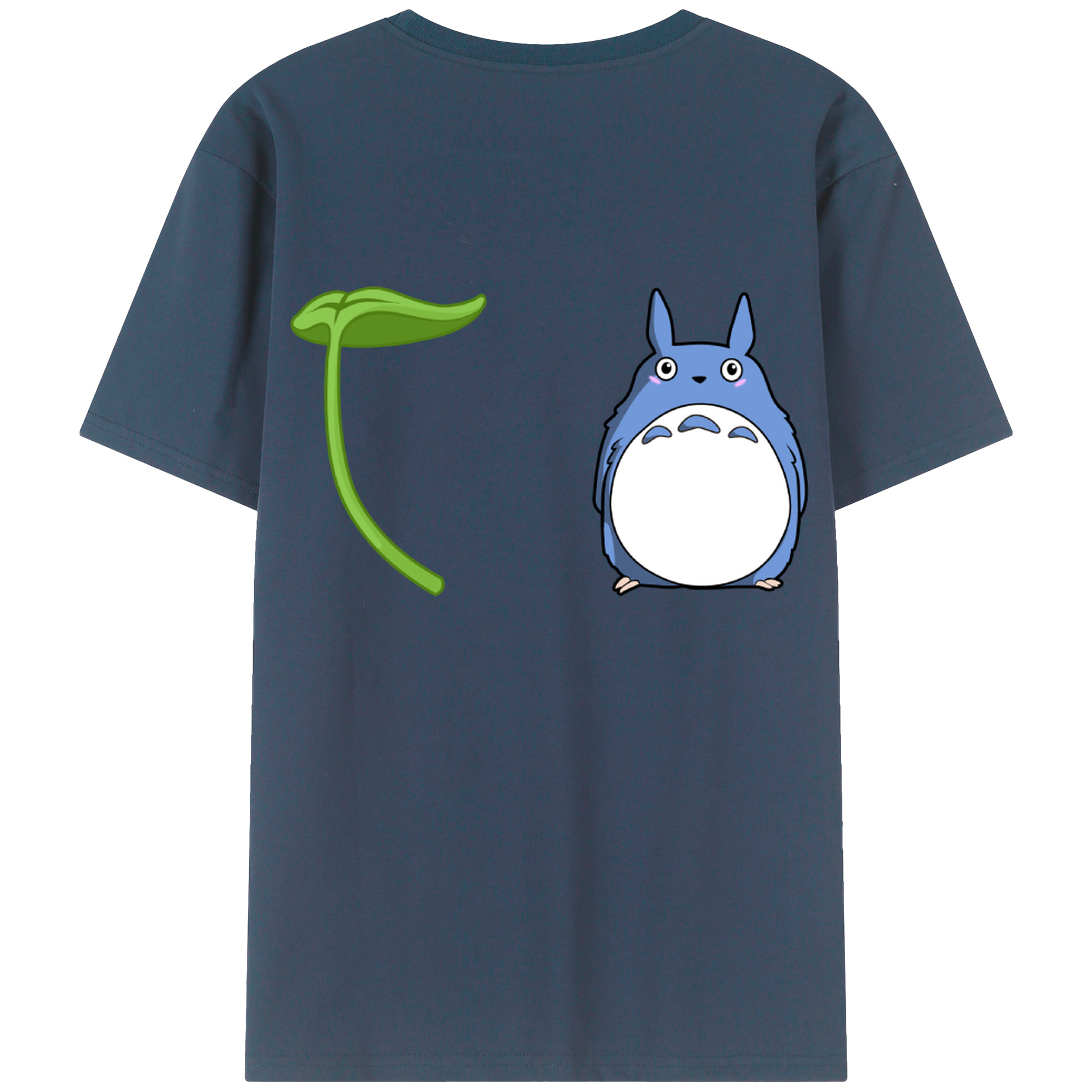 （画像用） となりのトトロ 草壁メイ 草壁サツキ My Neighbor Totoro Satsuki Kusakabe Mei Kusakabe 綿100％ メンズ半袖Tシャツ（バックプリント） 通気性