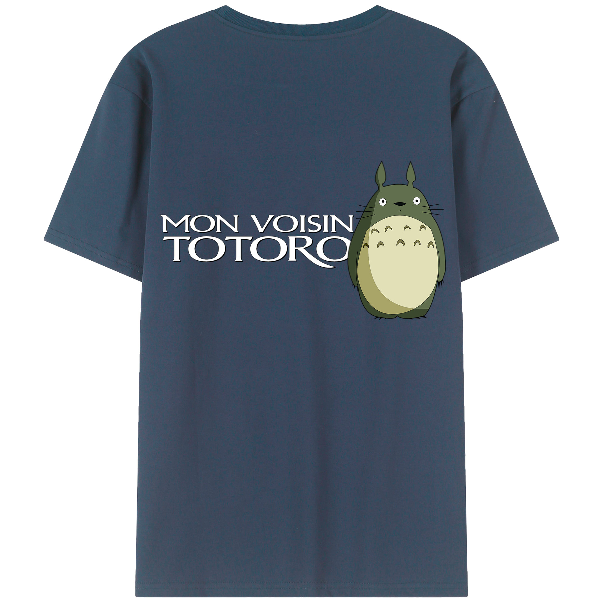（画像用） となりのトトロ 草壁メイ 草壁サツキ My Neighbor Totoro Satsuki Kusakabe Mei Kusakabe 綿100％ メンズ半袖Tシャツ（バックプリント） 通気性