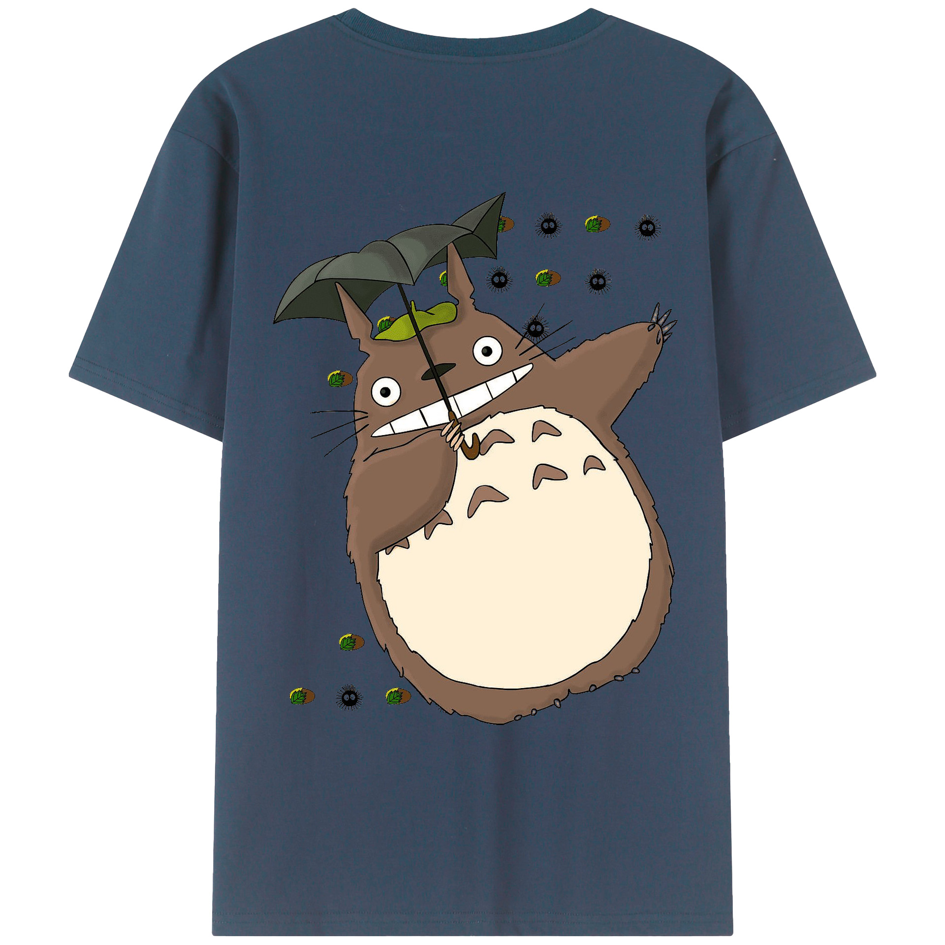 （画像用） となりのトトロ 草壁メイ 草壁サツキ My Neighbor Totoro Satsuki Kusakabe Mei Kusakabe 綿100％ メンズ半袖Tシャツ（バックプリント） 通気性