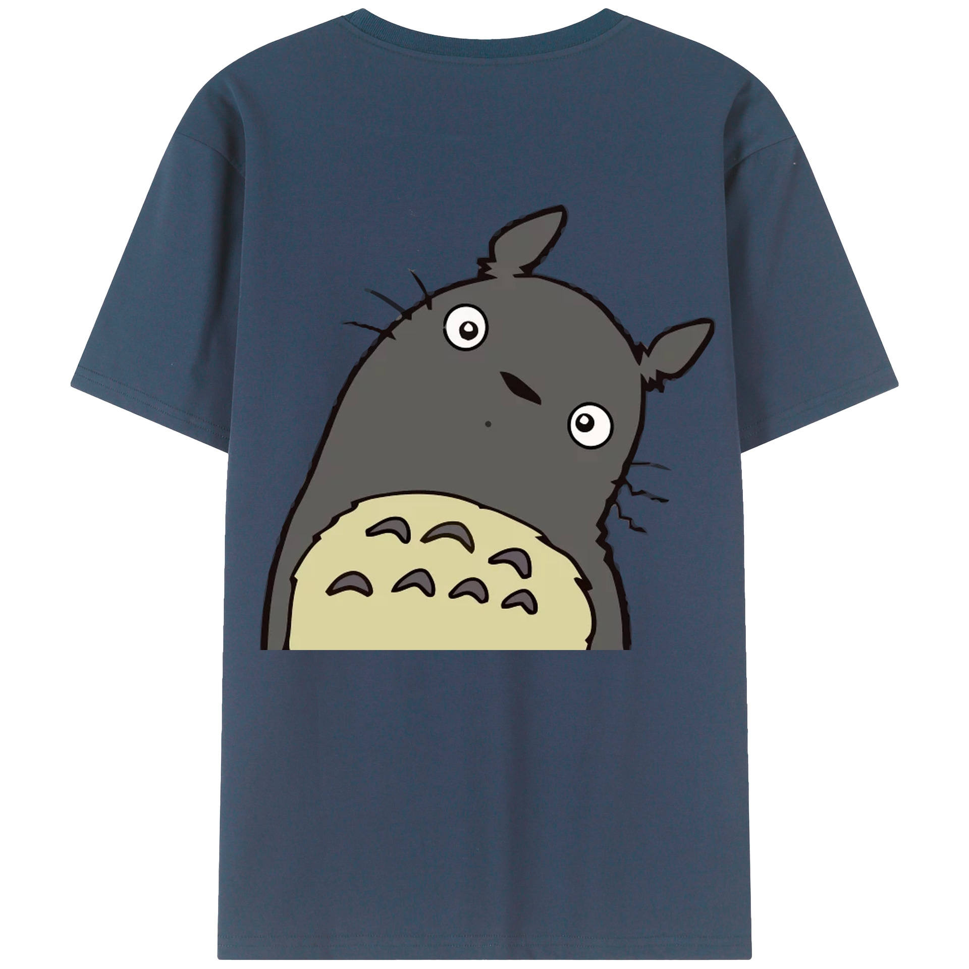 （画像用） となりのトトロ 草壁メイ 草壁サツキ My Neighbor Totoro Satsuki Kusakabe Mei Kusakabe 綿100％ メンズ半袖Tシャツ（バックプリント） 通気性