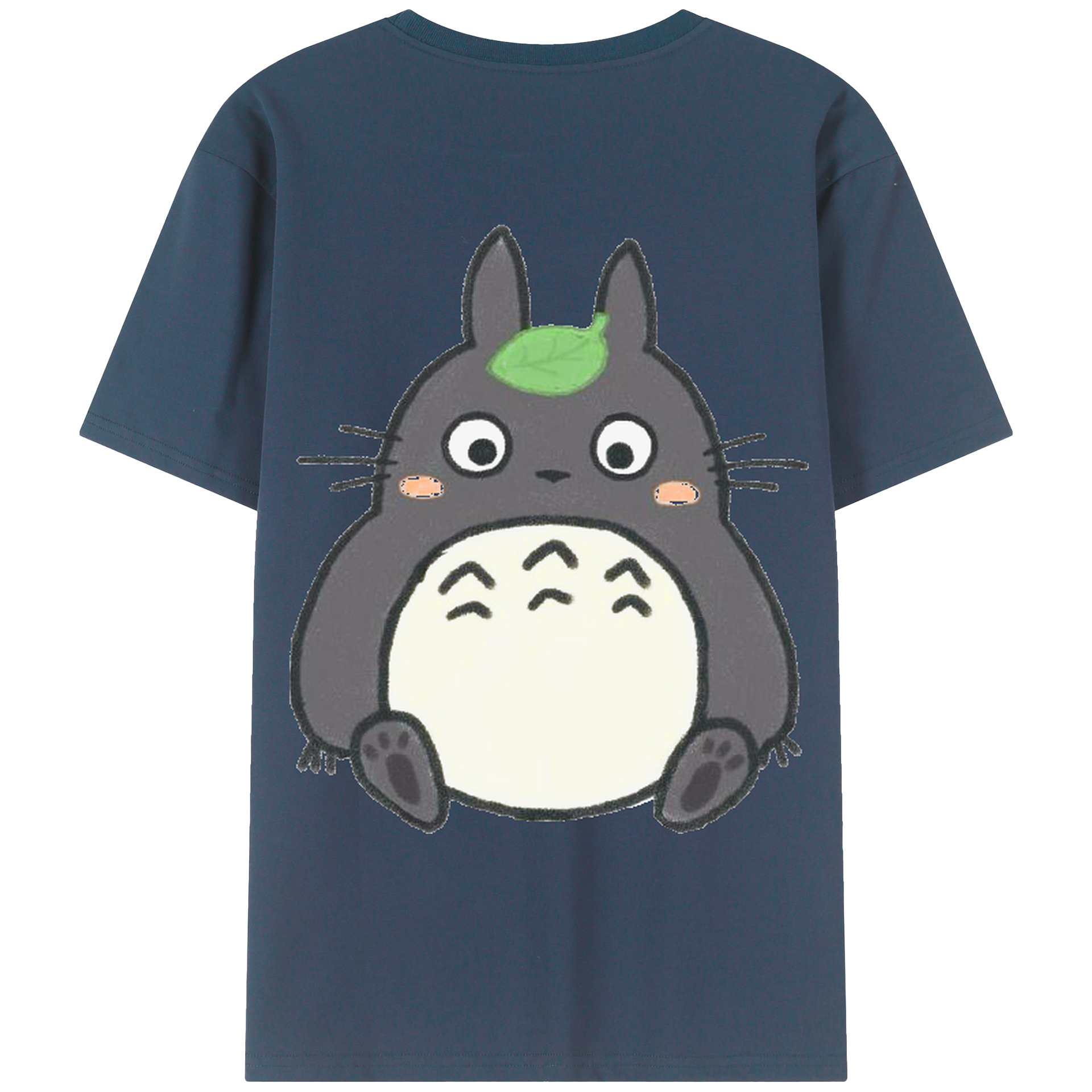 （画像用） となりのトトロ 草壁メイ 草壁サツキ My Neighbor Totoro Satsuki Kusakabe Mei Kusakabe 綿100％ メンズ半袖Tシャツ（バックプリント） 通気性