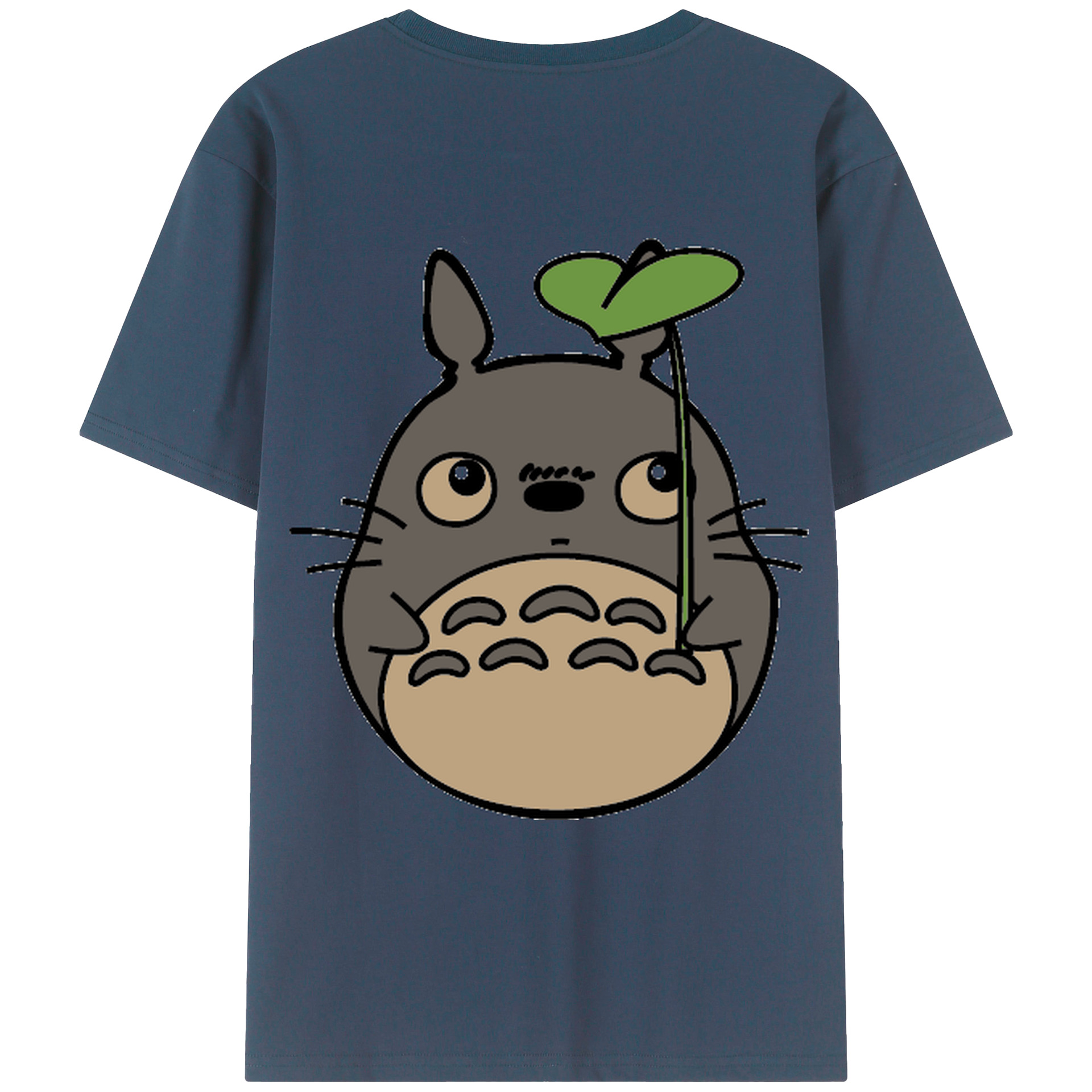 （画像用） となりのトトロ 草壁メイ 草壁サツキ My Neighbor Totoro Satsuki Kusakabe Mei Kusakabe 綿100％ メンズ半袖Tシャツ（バックプリント） 通気性