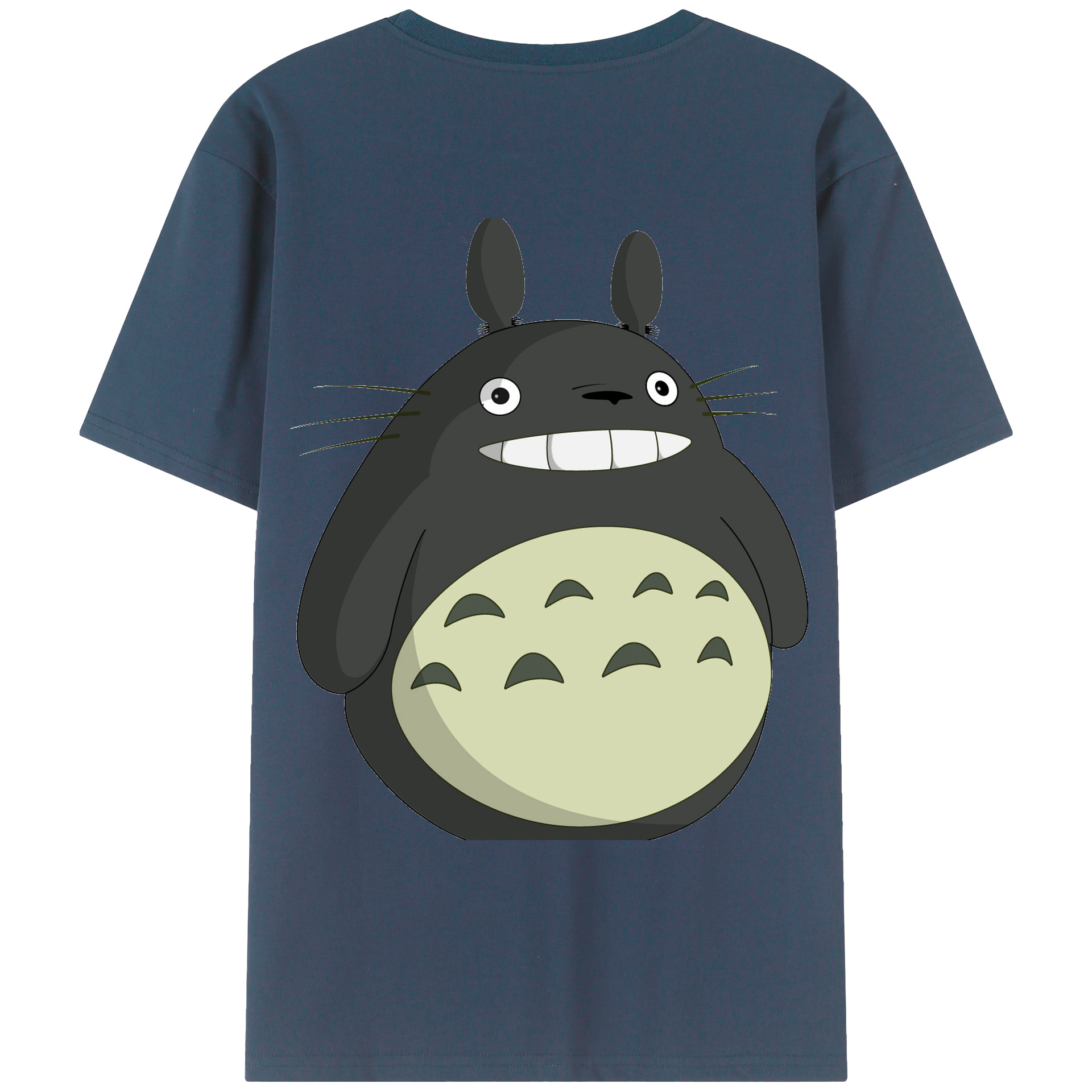 （画像用） となりのトトロ 草壁メイ 草壁サツキ My Neighbor Totoro Satsuki Kusakabe Mei Kusakabe 綿100％ メンズ半袖Tシャツ（バックプリント） 通気性