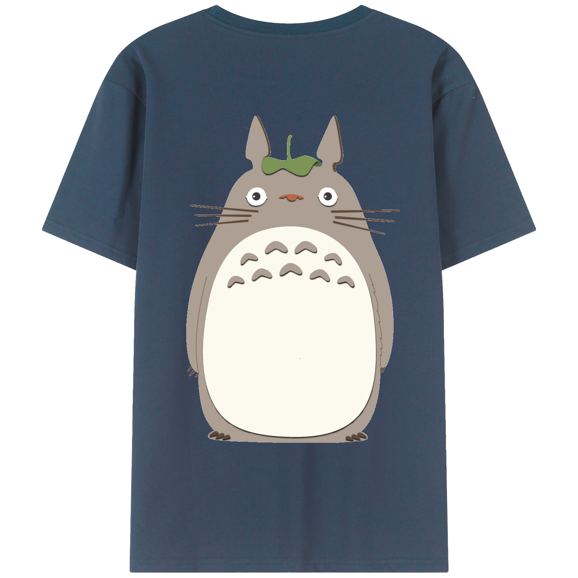 （画像用） となりのトトロ 草壁メイ 草壁サツキ My Neighbor Totoro Satsuki Kusakabe Mei Kusakabe 綿100％ メンズ半袖Tシャツ（バックプリント） 通気性