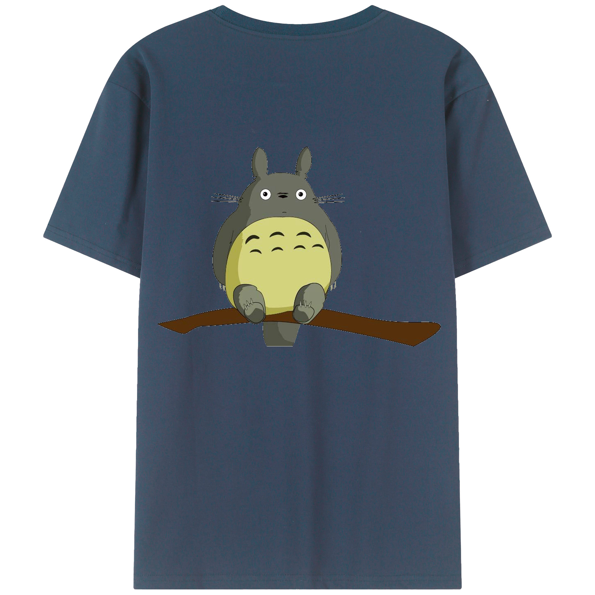 （画像用） となりのトトロ 草壁メイ 草壁サツキ My Neighbor Totoro Satsuki Kusakabe Mei Kusakabe 綿100％ メンズ半袖Tシャツ（バックプリント） 通気性