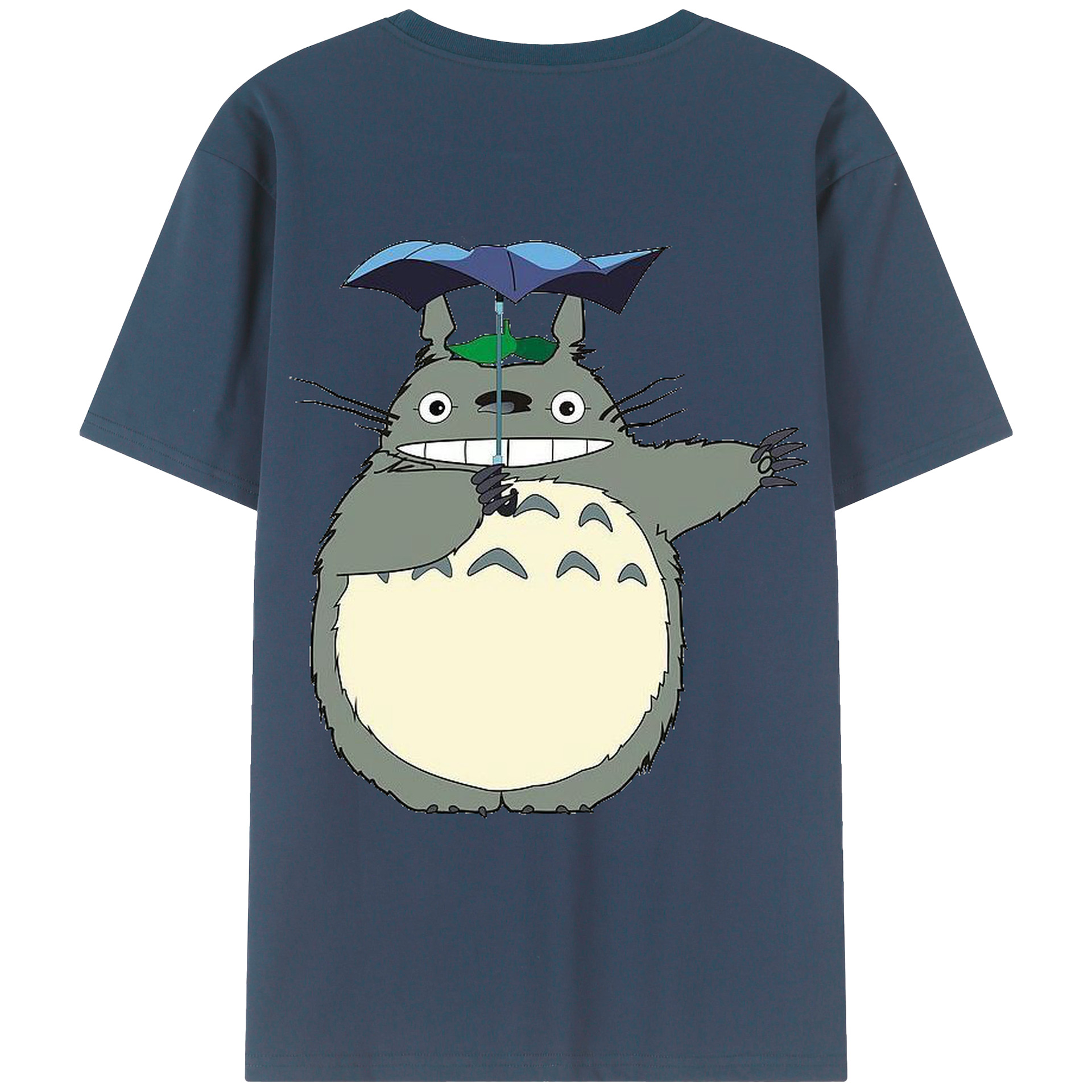 （画像用） となりのトトロ 草壁メイ 草壁サツキ My Neighbor Totoro Satsuki Kusakabe Mei Kusakabe 綿100％ メンズ半袖Tシャツ（バックプリント） 通気性