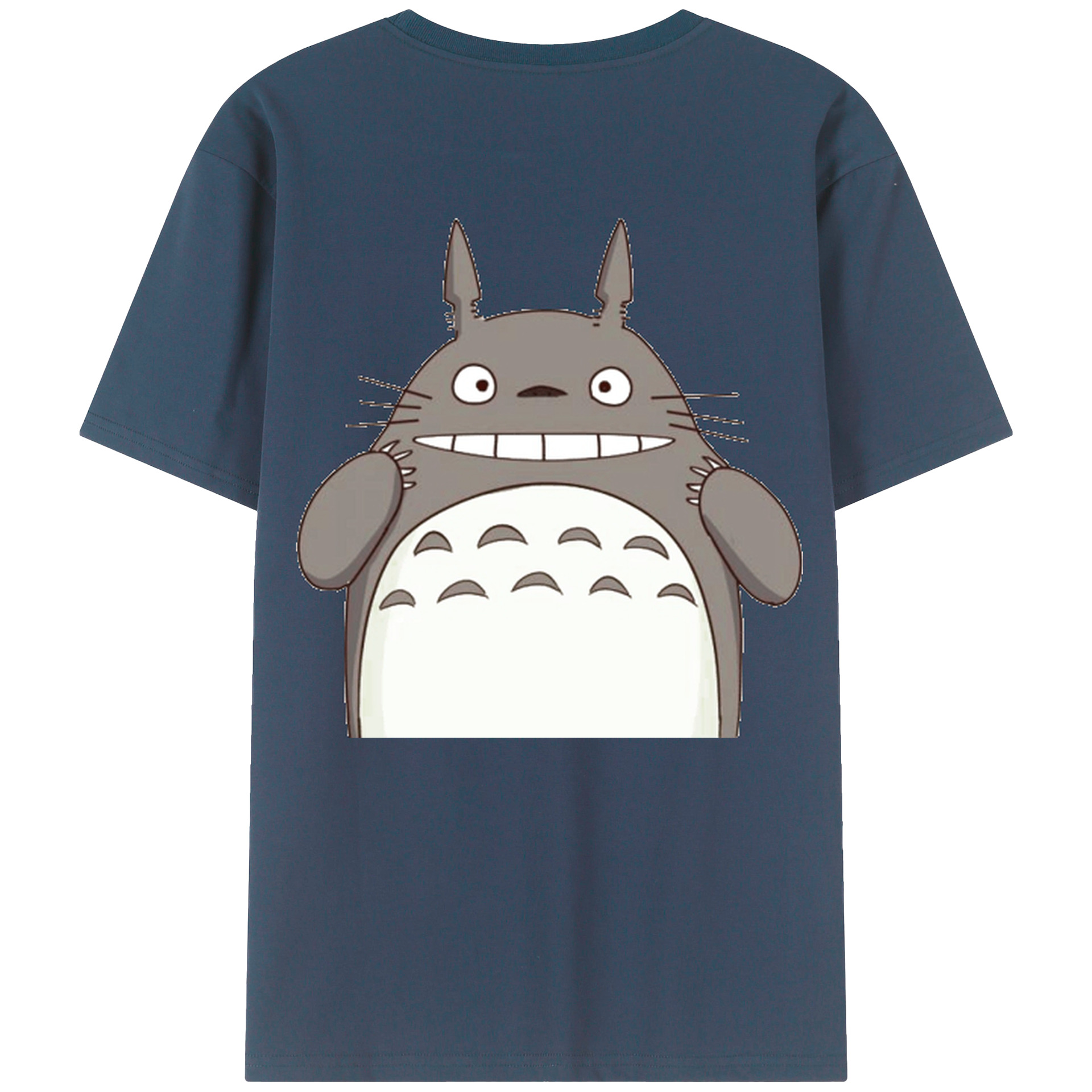 （画像用） となりのトトロ 草壁メイ 草壁サツキ My Neighbor Totoro Satsuki Kusakabe Mei Kusakabe 綿100％ メンズ半袖Tシャツ（バックプリント） 通気性