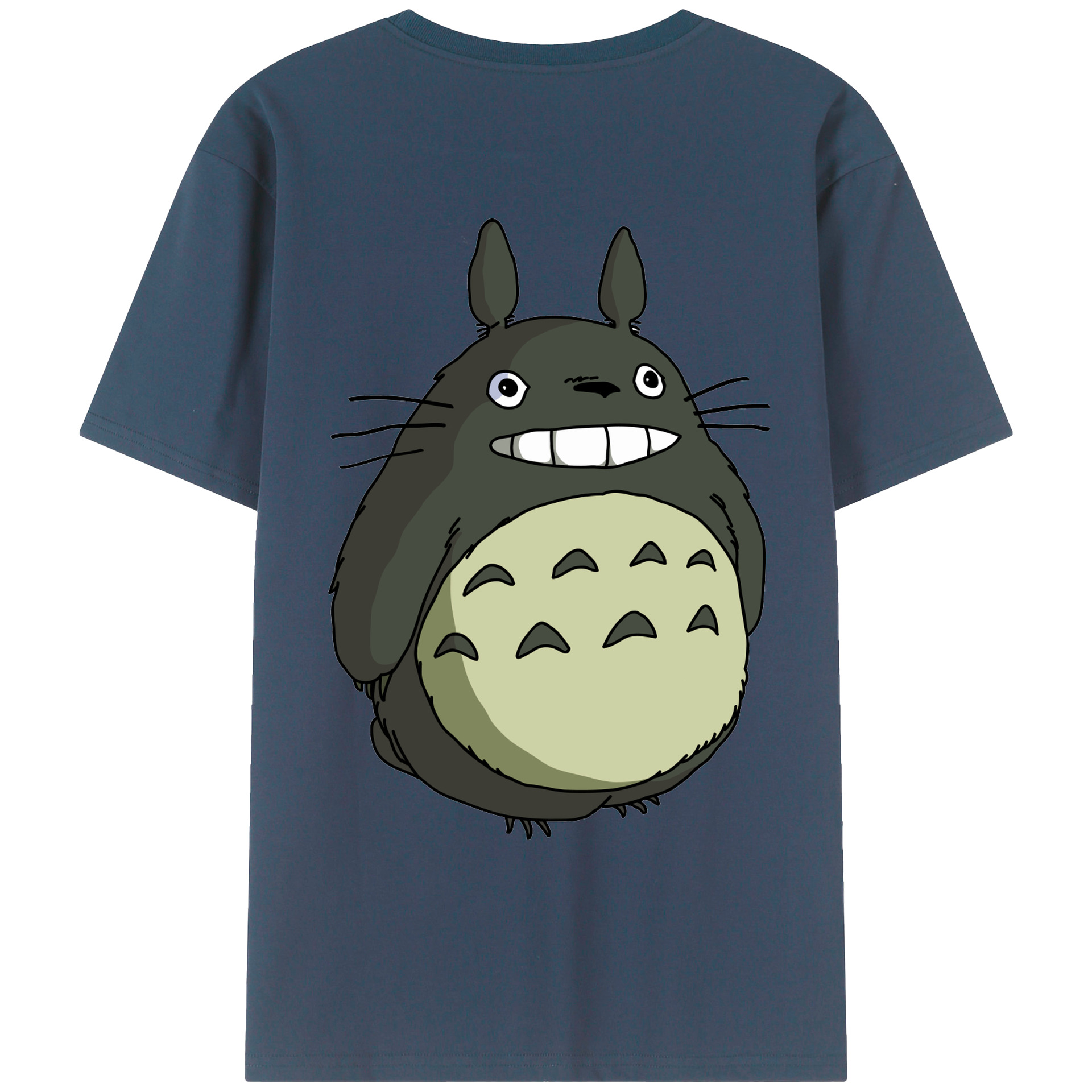 （画像用） となりのトトロ 草壁メイ 草壁サツキ My Neighbor Totoro Satsuki Kusakabe Mei Kusakabe 綿100％ メンズ半袖Tシャツ（バックプリント） 通気性