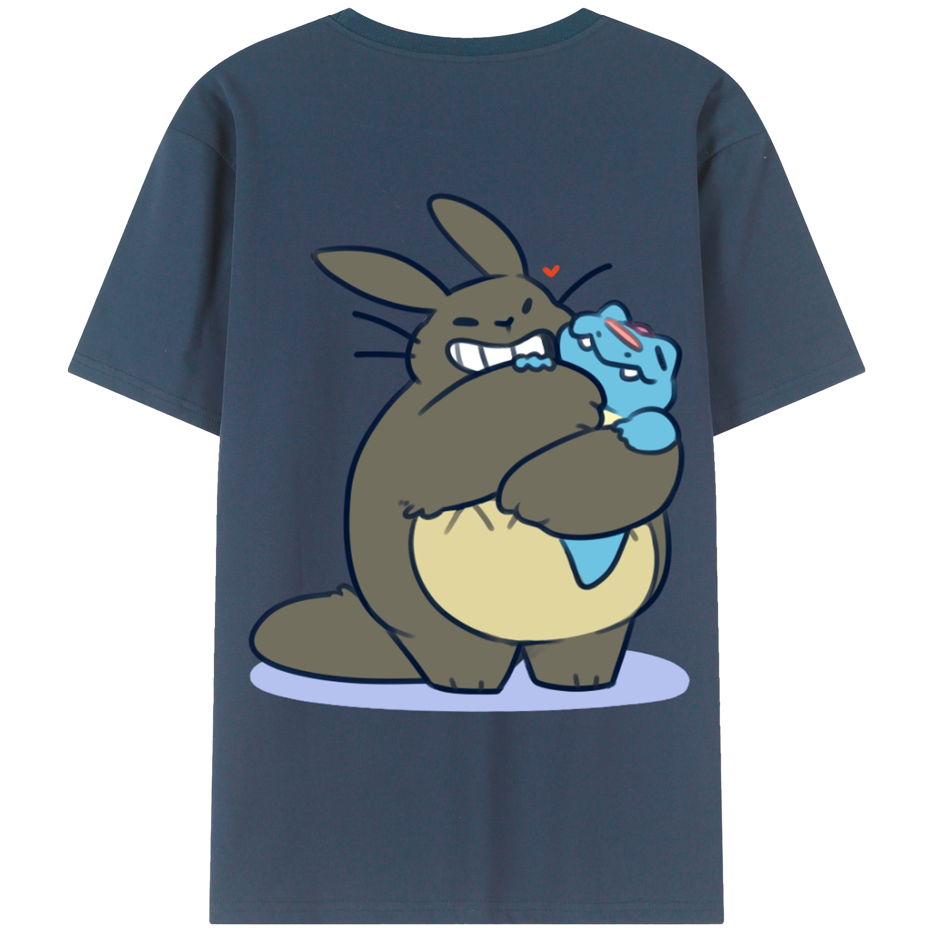（画像用） となりのトトロ 草壁メイ 草壁サツキ My Neighbor Totoro Satsuki Kusakabe Mei Kusakabe 綿100％ メンズ半袖Tシャツ（バックプリント） 通気性