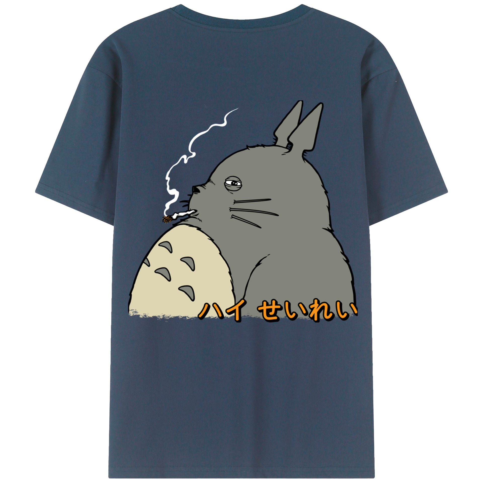 （画像用） となりのトトロ 草壁メイ 草壁サツキ My Neighbor Totoro Satsuki Kusakabe Mei Kusakabe 綿100％ メンズ半袖Tシャツ（バックプリント） 通気性