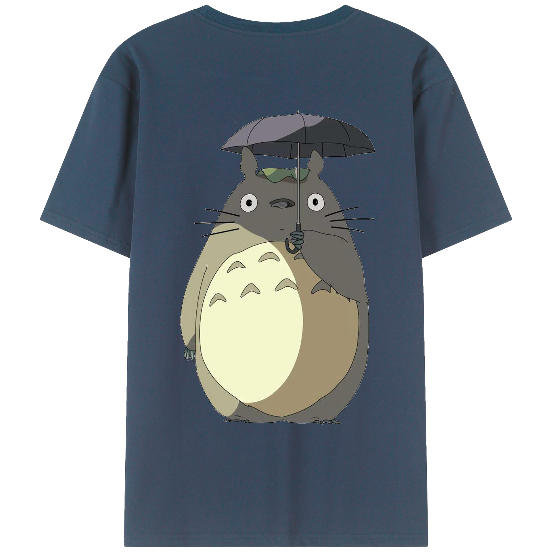 （画像用） となりのトトロ 草壁メイ 草壁サツキ My Neighbor Totoro Satsuki Kusakabe Mei Kusakabe 綿100％ メンズ半袖Tシャツ（バックプリント） 通気性