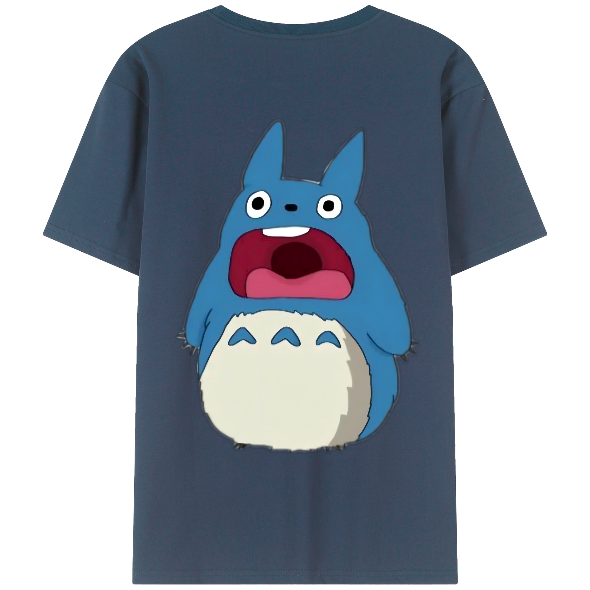 （画像用） となりのトトロ 草壁メイ 草壁サツキ My Neighbor Totoro Satsuki Kusakabe Mei Kusakabe 綿100％ メンズ半袖Tシャツ（バックプリント） 通気性