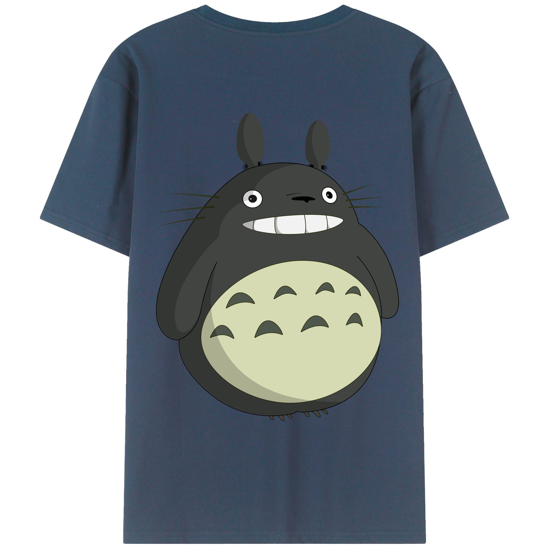 （画像用） となりのトトロ 草壁メイ 草壁サツキ My Neighbor Totoro Satsuki Kusakabe Mei Kusakabe 綿100％ メンズ半袖Tシャツ（バックプリント） 通気性