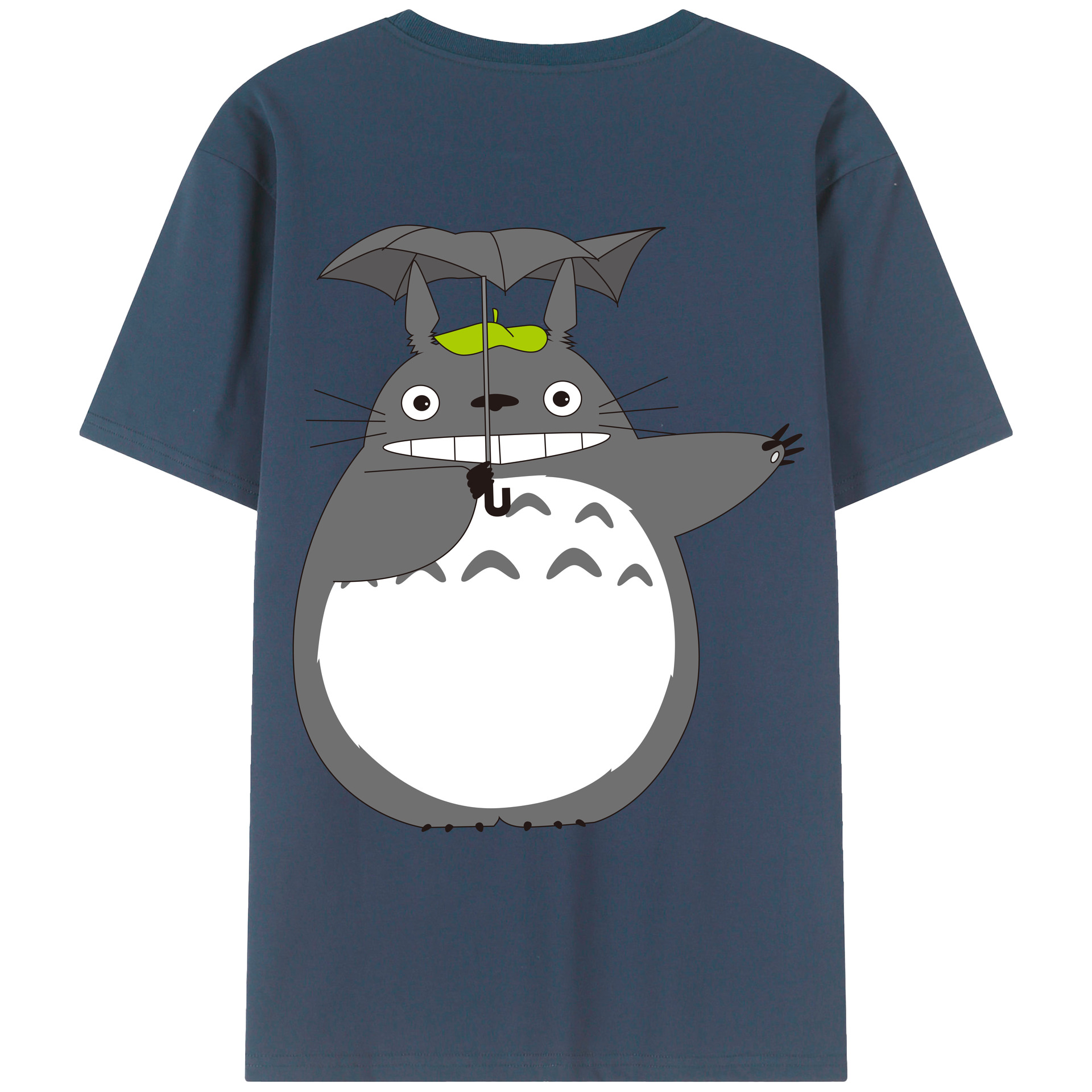 （画像用） となりのトトロ 草壁メイ 草壁サツキ My Neighbor Totoro Satsuki Kusakabe Mei Kusakabe 綿100％ メンズ半袖Tシャツ（バックプリント） 通気性