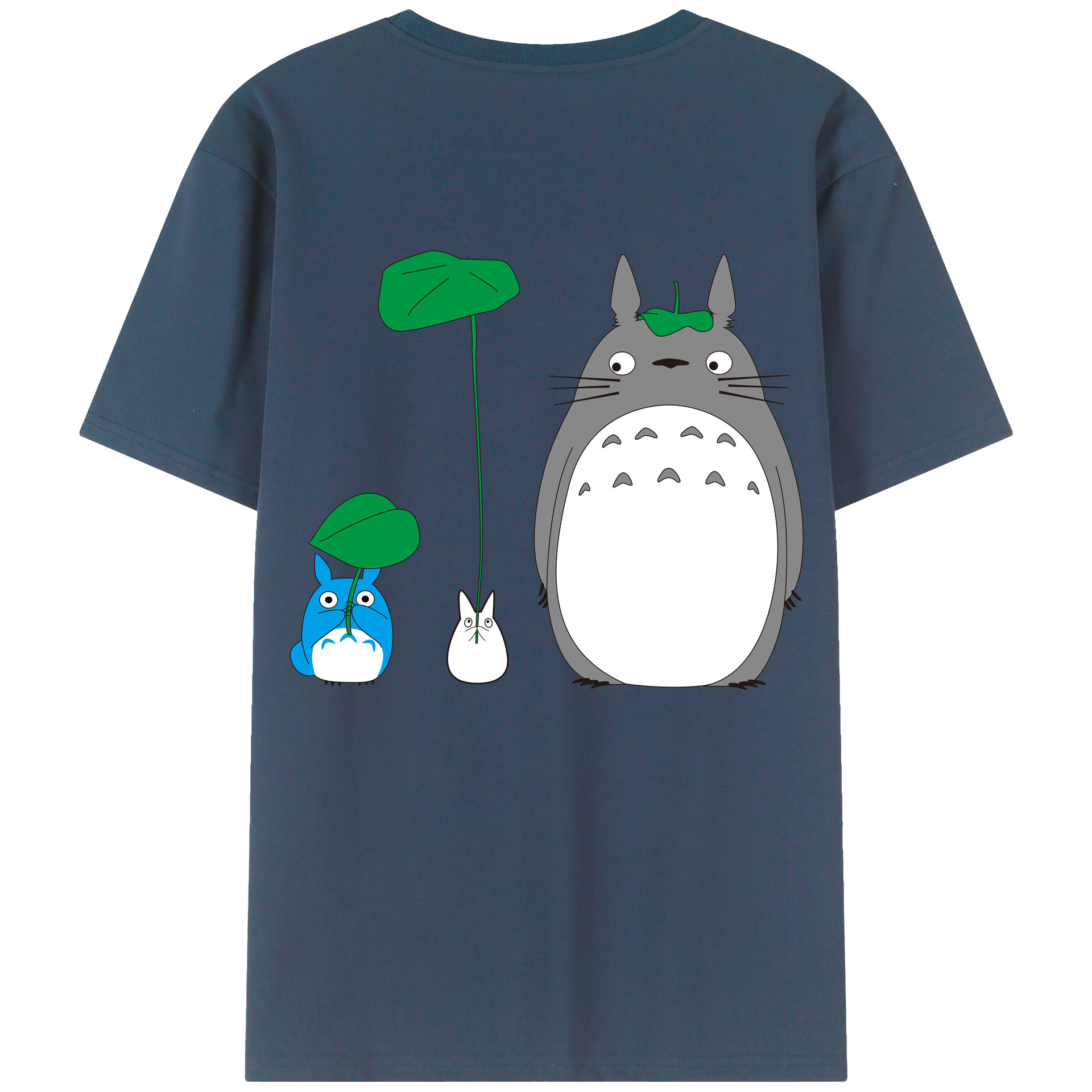 （画像用） となりのトトロ 草壁メイ 草壁サツキ My Neighbor Totoro Satsuki Kusakabe Mei Kusakabe 綿100％ メンズ半袖Tシャツ（バックプリント） 通気性