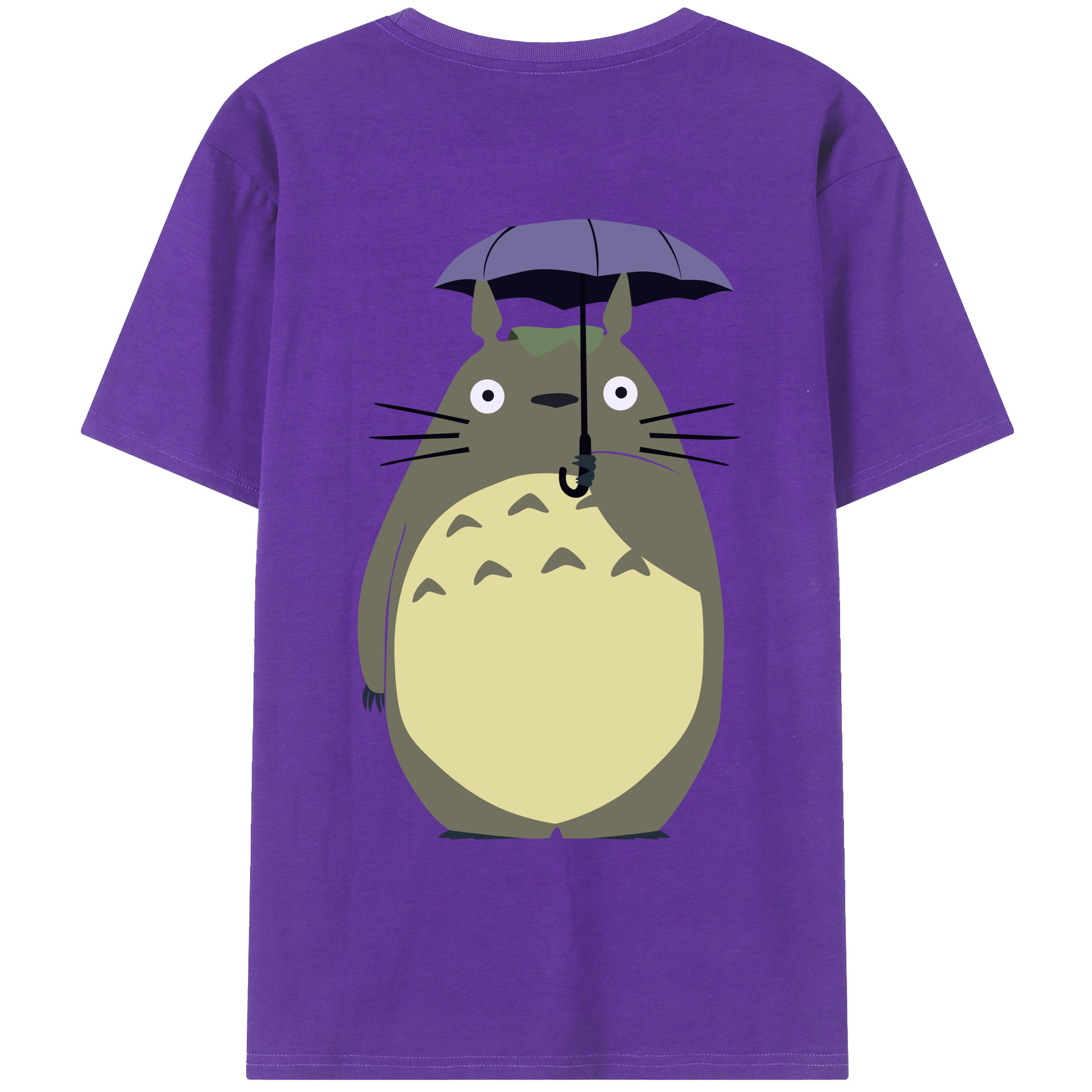 （画像用） となりのトトロ 草壁メイ 草壁サツキ My Neighbor Totoro Satsuki Kusakabe Mei Kusakabe 綿100％ メンズ半袖Tシャツ（バックプリント） 通気性