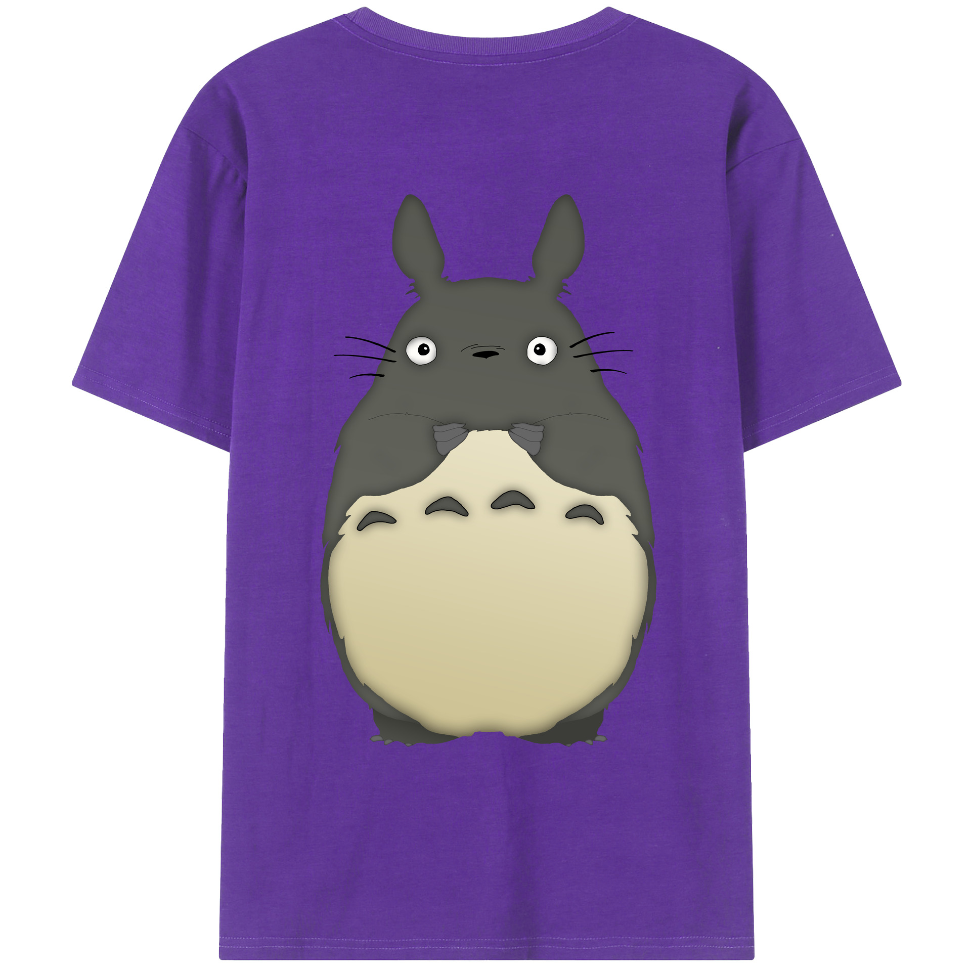 （画像用） となりのトトロ 草壁メイ 草壁サツキ My Neighbor Totoro Satsuki Kusakabe Mei Kusakabe 綿100％ メンズ半袖Tシャツ（バックプリント） 通気性