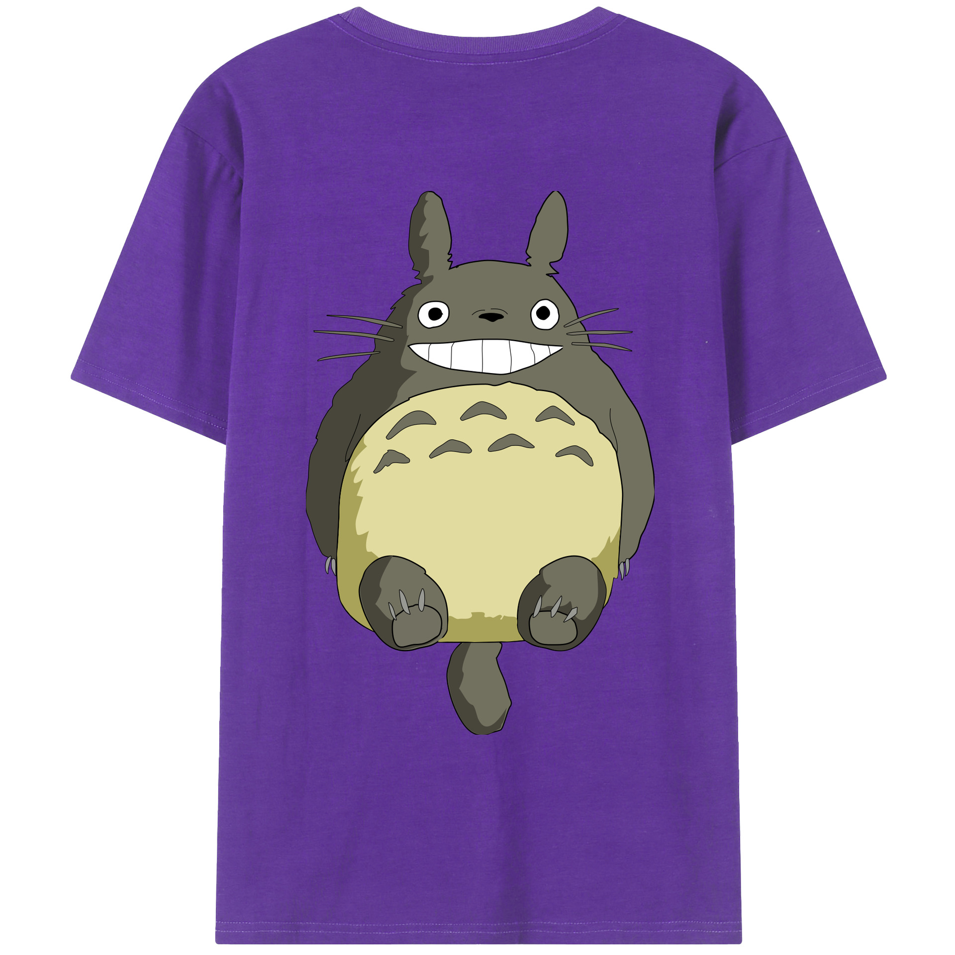 （画像用） となりのトトロ 草壁メイ 草壁サツキ My Neighbor Totoro Satsuki Kusakabe Mei Kusakabe 綿100％ メンズ半袖Tシャツ（バックプリント） 通気性