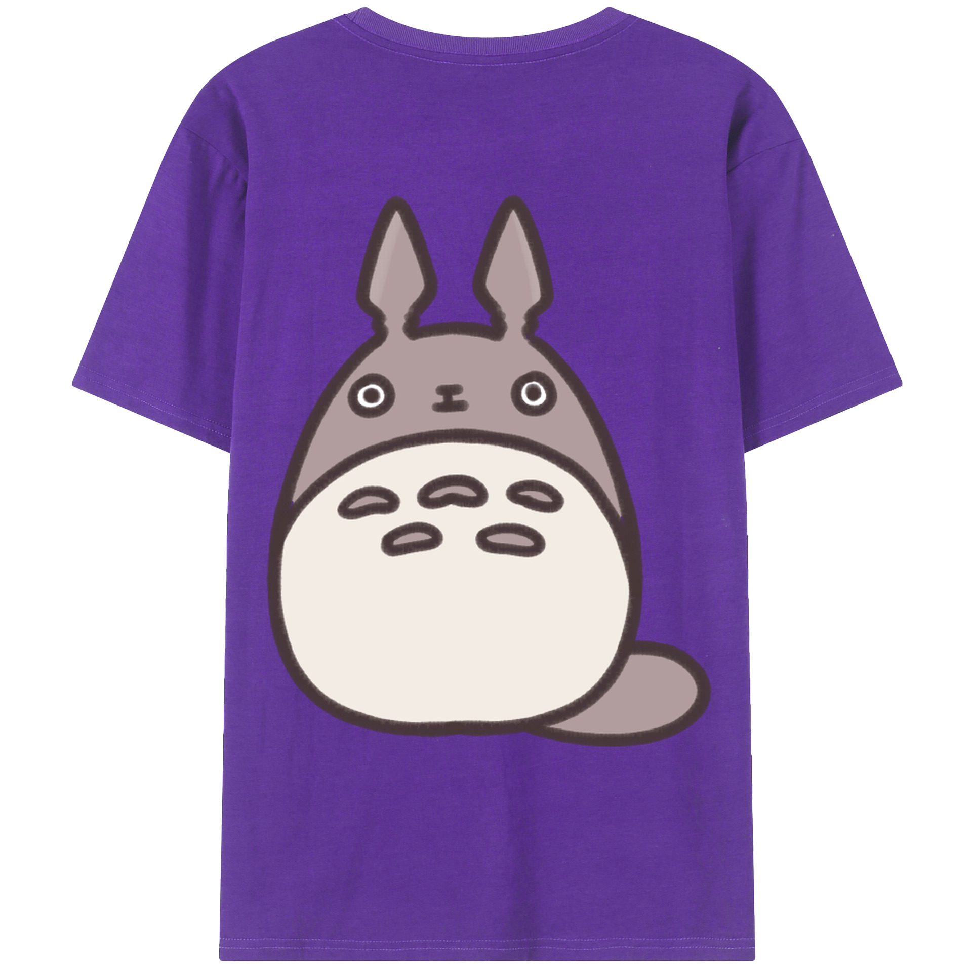 （画像用） となりのトトロ 草壁メイ 草壁サツキ My Neighbor Totoro Satsuki Kusakabe Mei Kusakabe 綿100％ メンズ半袖Tシャツ（バックプリント） 通気性