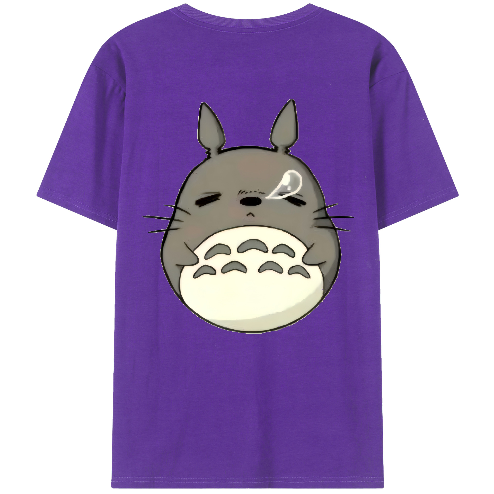 （画像用） となりのトトロ 草壁メイ 草壁サツキ My Neighbor Totoro Satsuki Kusakabe Mei Kusakabe 綿100％ メンズ半袖Tシャツ（バックプリント） 通気性