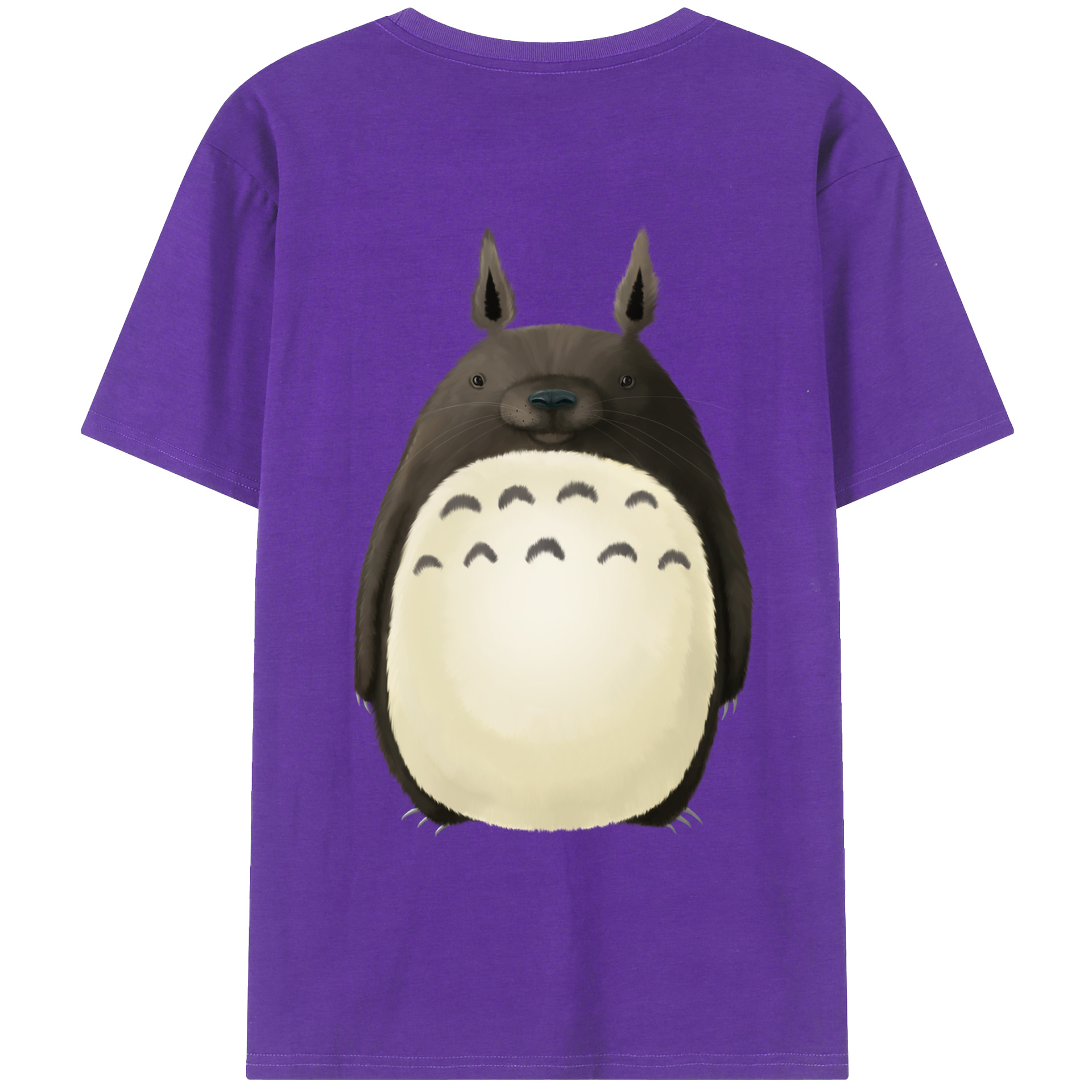 （画像用） となりのトトロ 草壁メイ 草壁サツキ My Neighbor Totoro Satsuki Kusakabe Mei Kusakabe 綿100％ メンズ半袖Tシャツ（バックプリント） 通気性