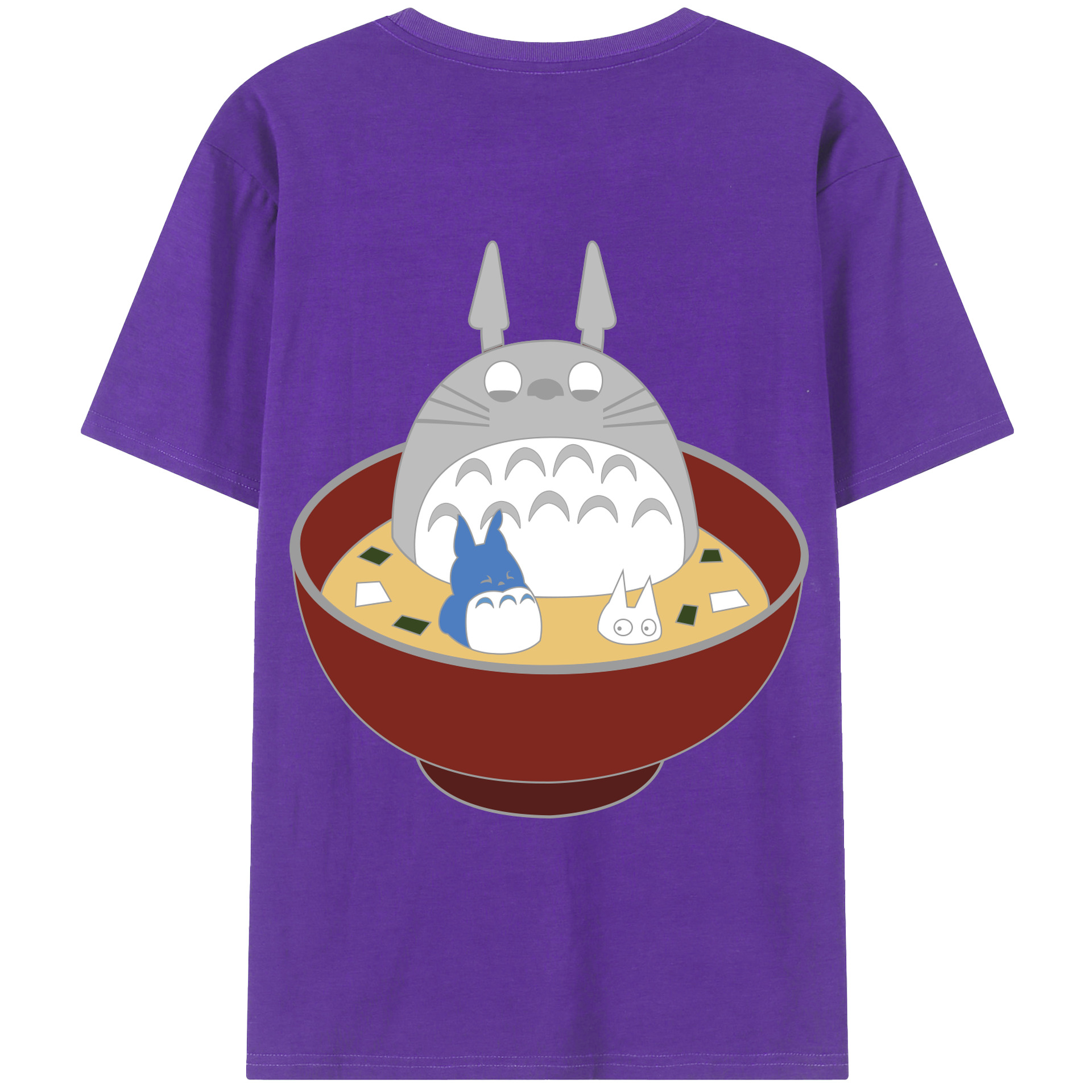 （画像用） となりのトトロ 草壁メイ 草壁サツキ My Neighbor Totoro Satsuki Kusakabe Mei Kusakabe 綿100％ メンズ半袖Tシャツ（バックプリント） 通気性