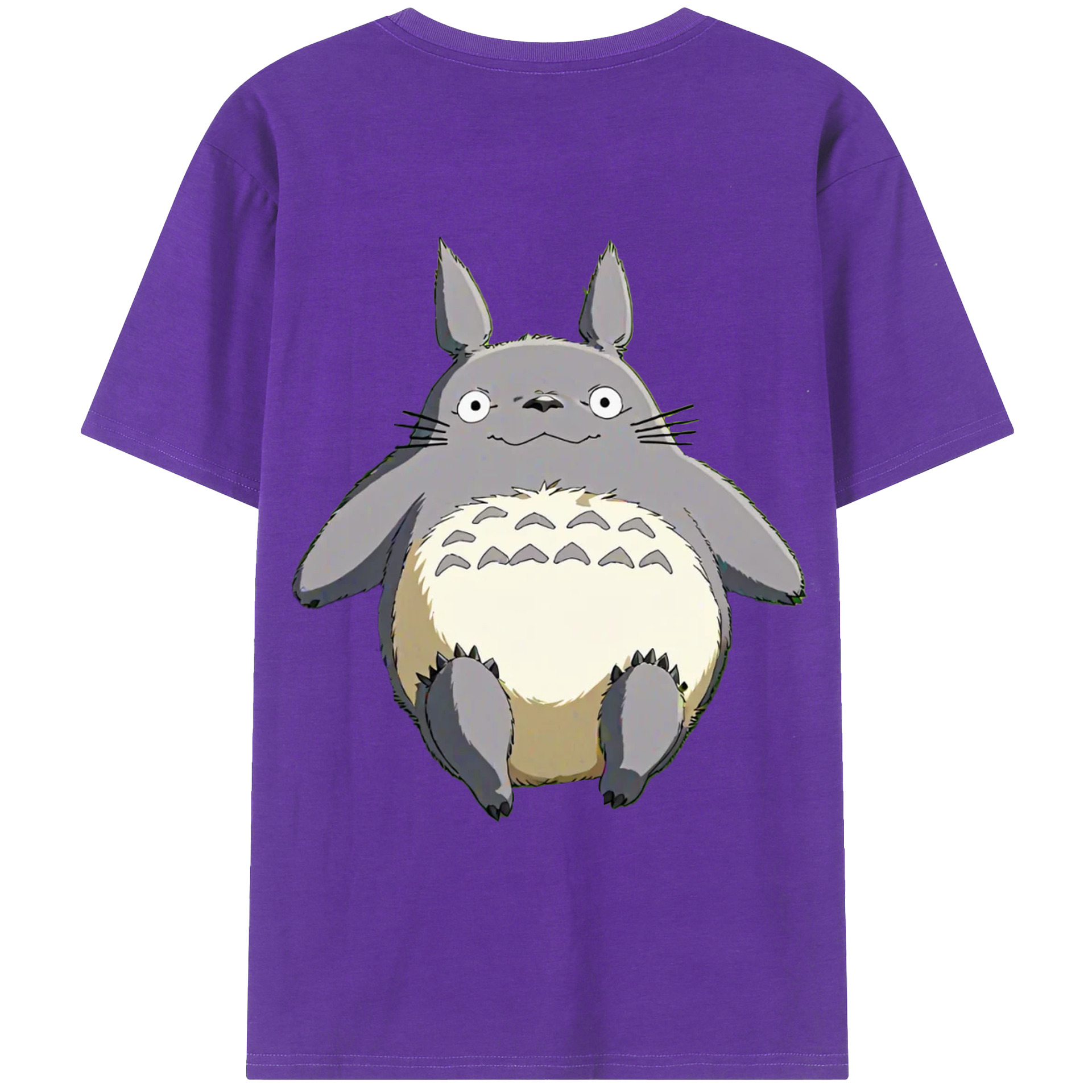 （画像用） となりのトトロ 草壁メイ 草壁サツキ My Neighbor Totoro Satsuki Kusakabe Mei Kusakabe 綿100％ メンズ半袖Tシャツ（バックプリント） 通気性