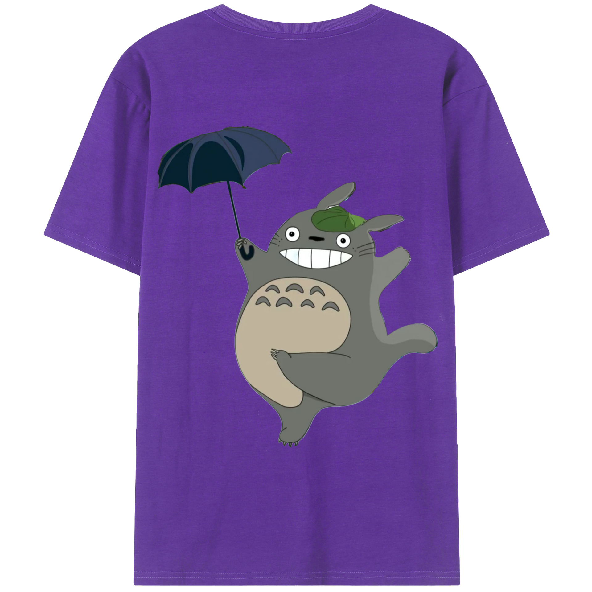 （画像用） となりのトトロ 草壁メイ 草壁サツキ My Neighbor Totoro Satsuki Kusakabe Mei Kusakabe 綿100％ メンズ半袖Tシャツ（バックプリント） 通気性