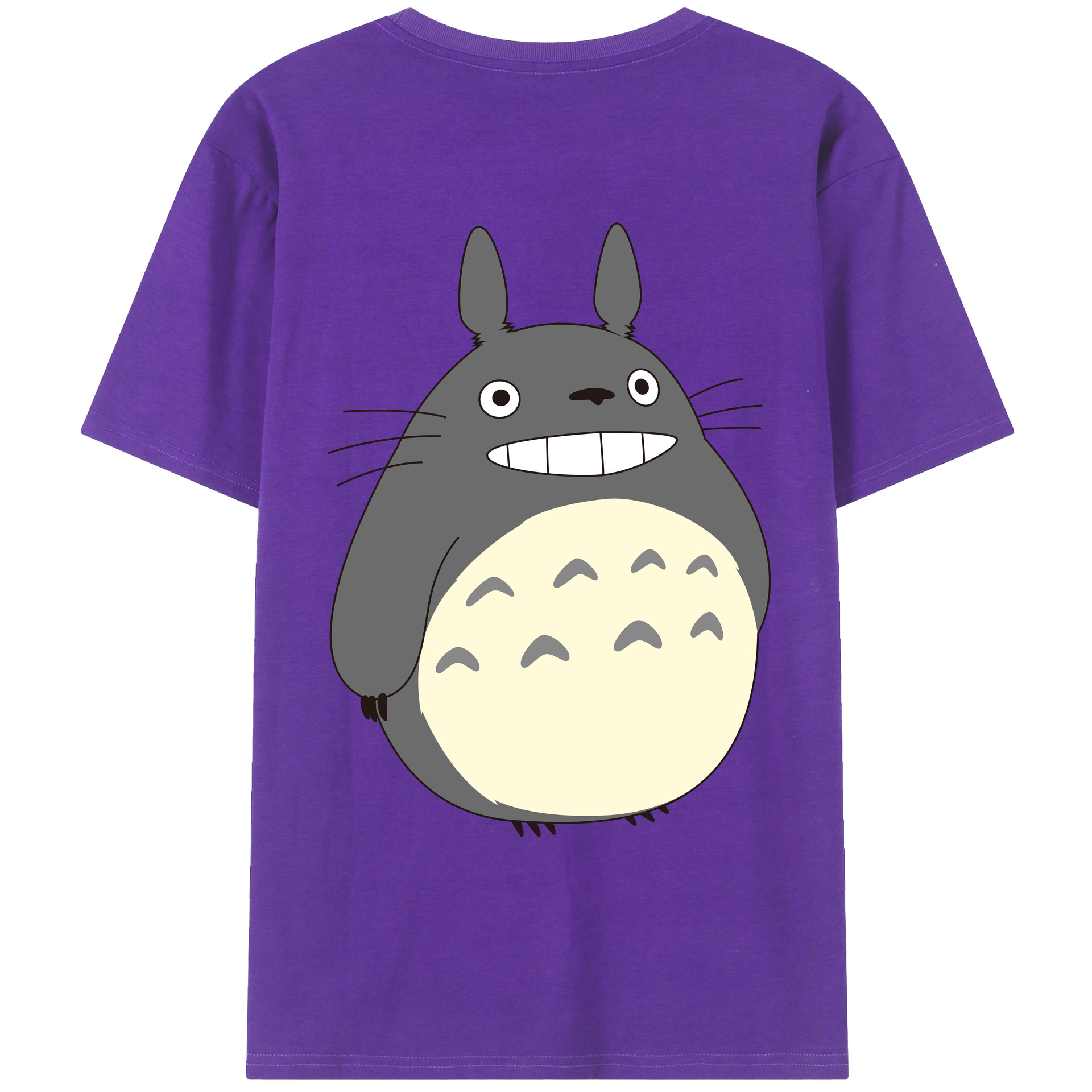 （画像用） となりのトトロ 草壁メイ 草壁サツキ My Neighbor Totoro Satsuki Kusakabe Mei Kusakabe 綿100％ メンズ半袖Tシャツ（バックプリント） 通気性
