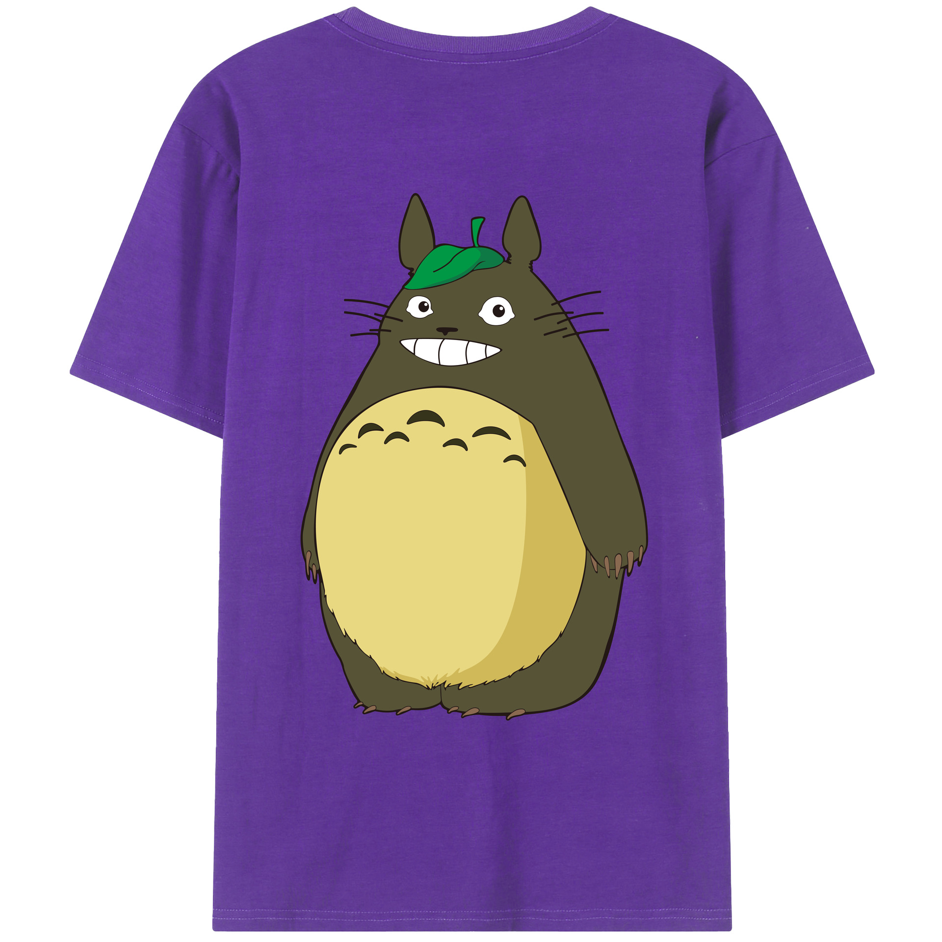 （画像用） となりのトトロ 草壁メイ 草壁サツキ My Neighbor Totoro Satsuki Kusakabe Mei Kusakabe 綿100％ メンズ半袖Tシャツ（バックプリント） 通気性