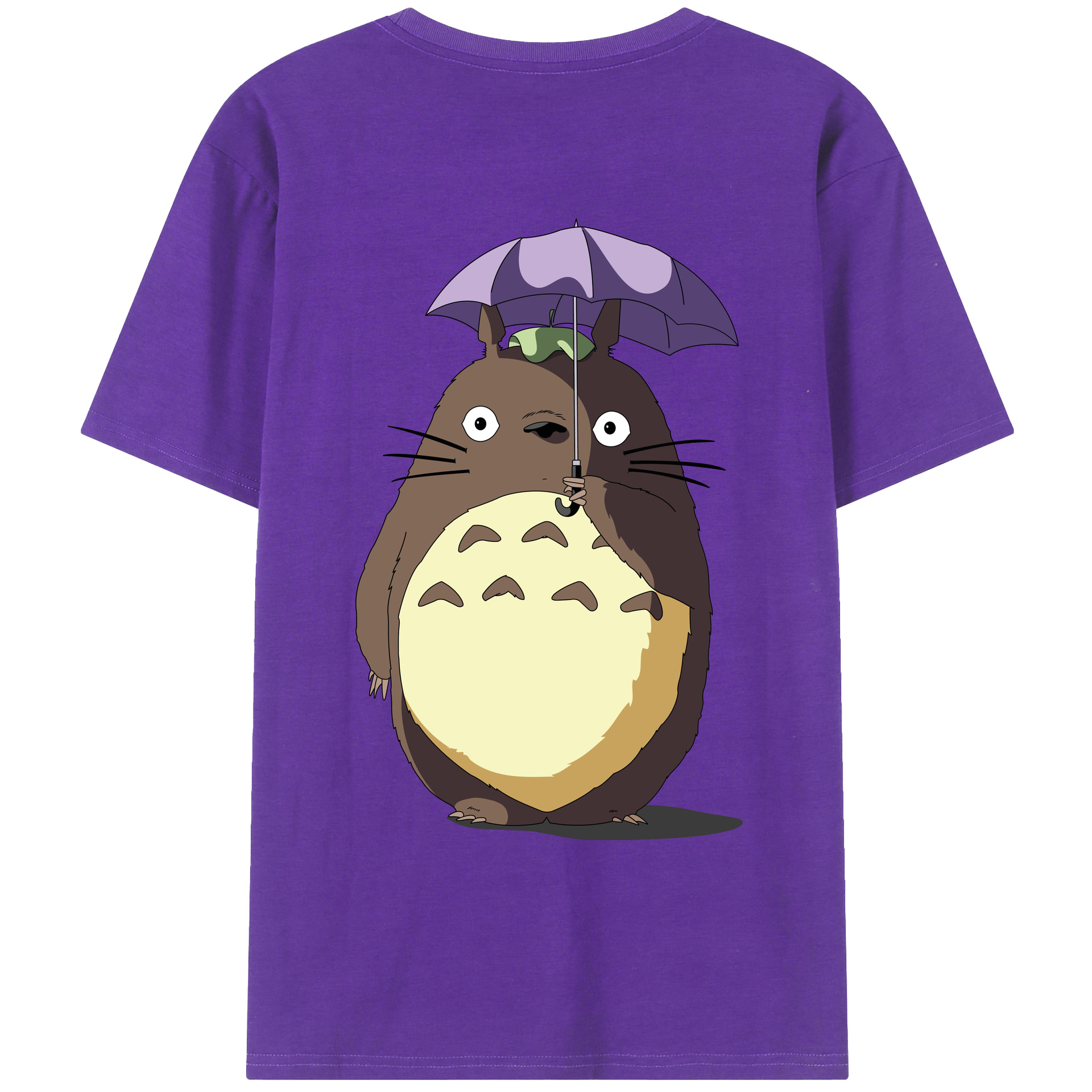 （画像用） となりのトトロ 草壁メイ 草壁サツキ My Neighbor Totoro Satsuki Kusakabe Mei Kusakabe 綿100％ メンズ半袖Tシャツ（バックプリント） 通気性