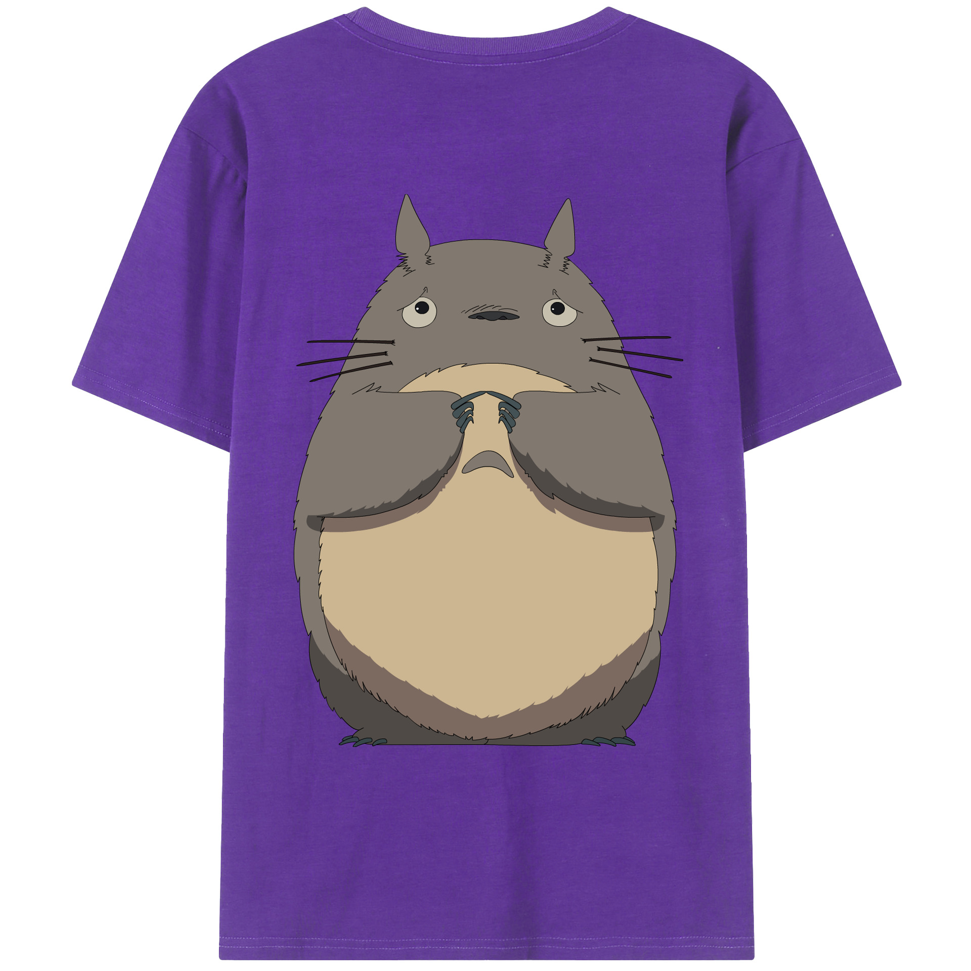 （画像用） となりのトトロ 草壁メイ 草壁サツキ My Neighbor Totoro Satsuki Kusakabe Mei Kusakabe 綿100％ メンズ半袖Tシャツ（バックプリント） 通気性